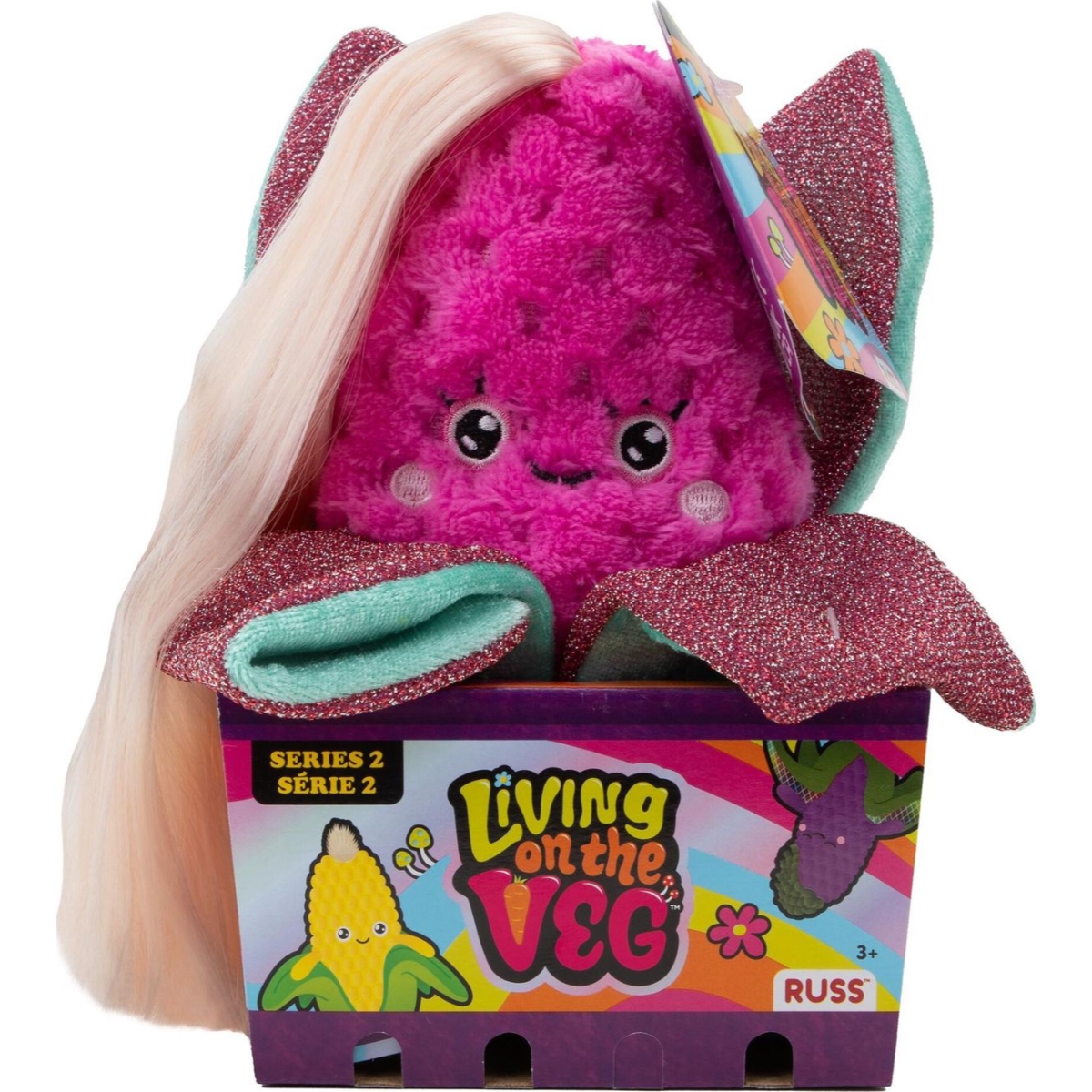 روس لعبة محشوة ليفينج أون ذا فيج كوميز متنوعة بحجم 6 إنش للجنسين، 3-4 سنوات