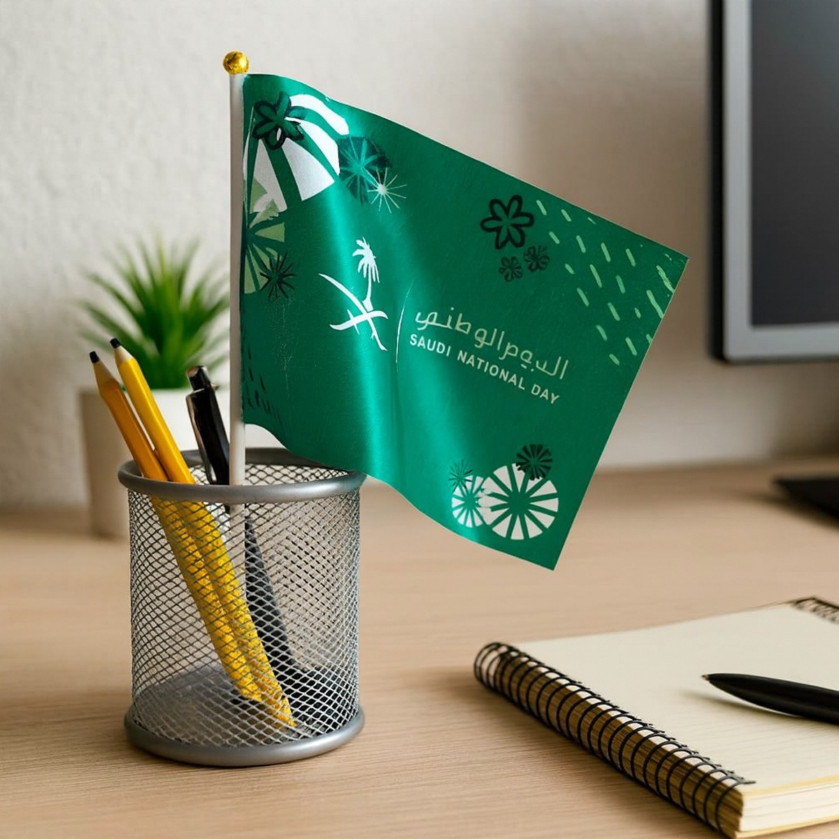 أعلام اليوم الوطني السعودي 95، مجموعة من 12 علم