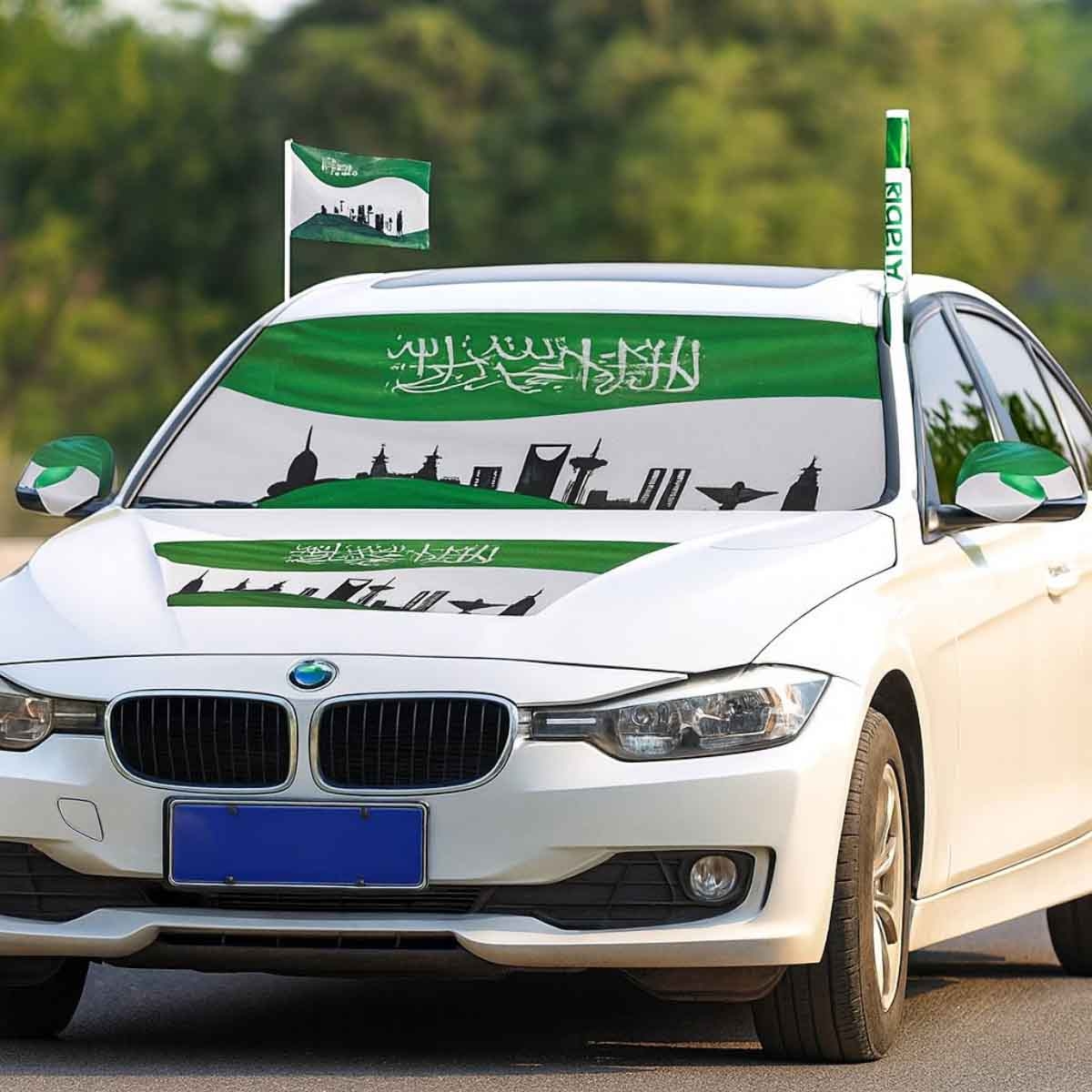 مجموعة زينة سيارة 5 في 1 لليوم الوطني السعودي 95