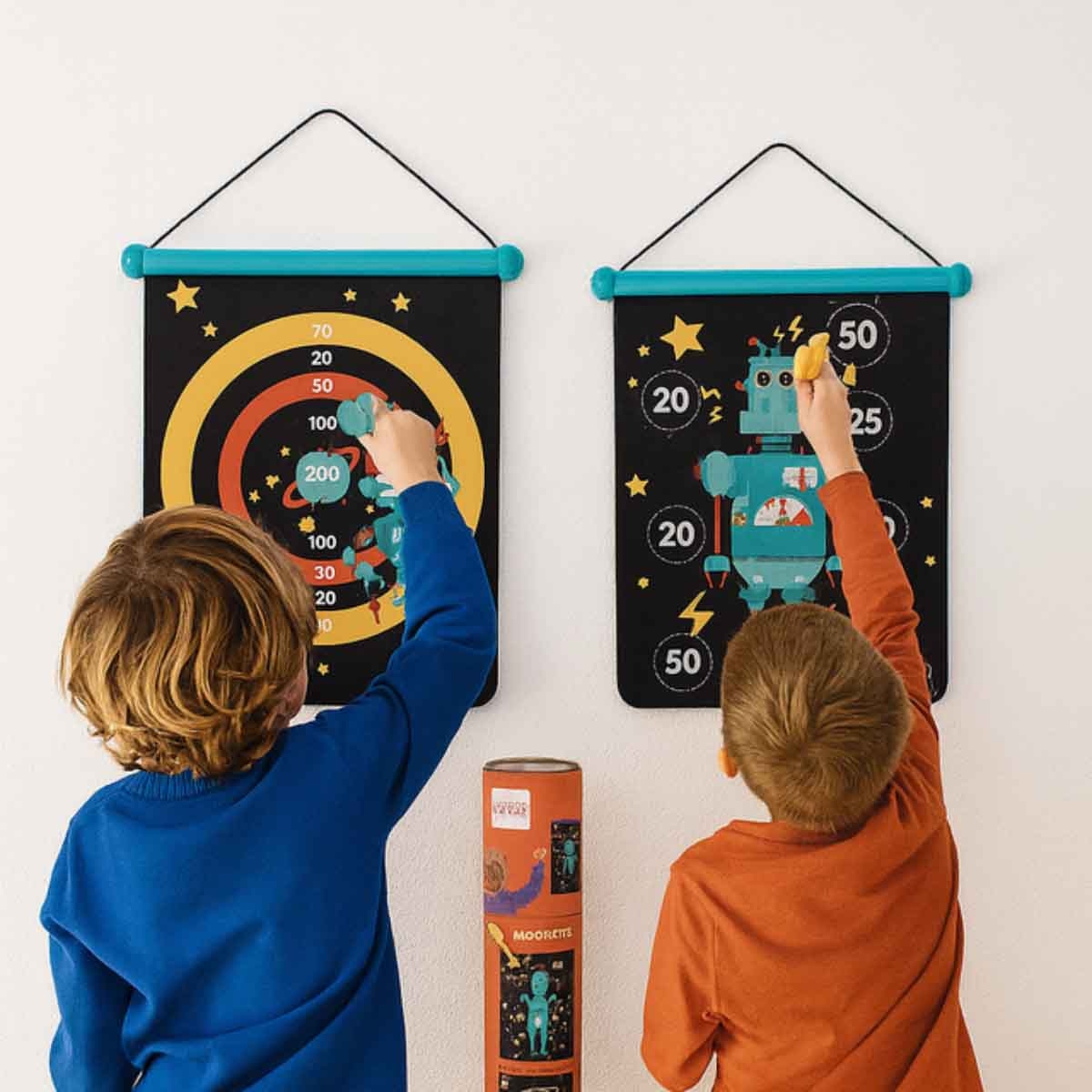 سكرتش يوروب لوحة سهام مغناطيسية روبوت مع سهام للجنسين 5 - 7 سنوات