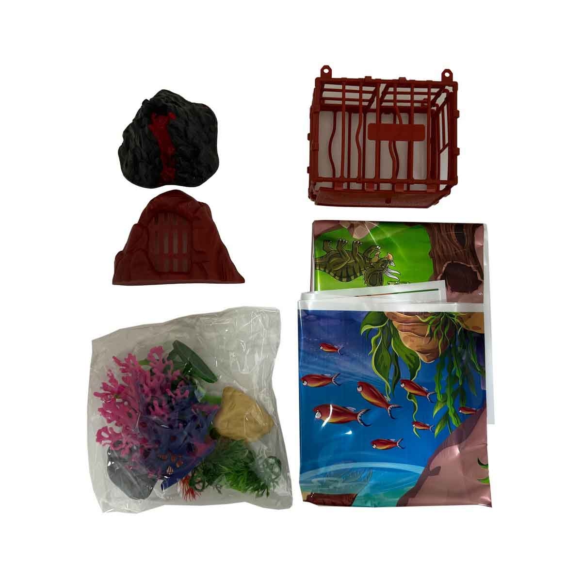 جيا زو مجموعة تماثيل الحيوانات البحرية مكونة من 16 قطعة للجنسين، عمر 3-4 سنوات