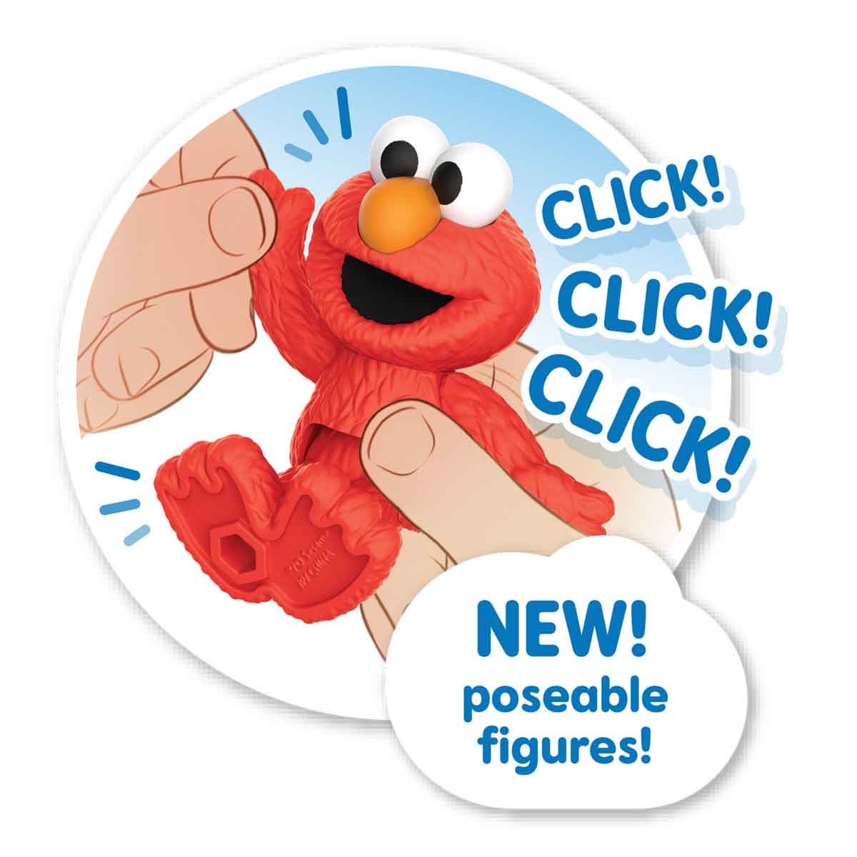 سمسم ستريت مجموعة شخصيات أصدقاء الحي الفاخرة 10 قطع للجنسين، 3-4 سنوات