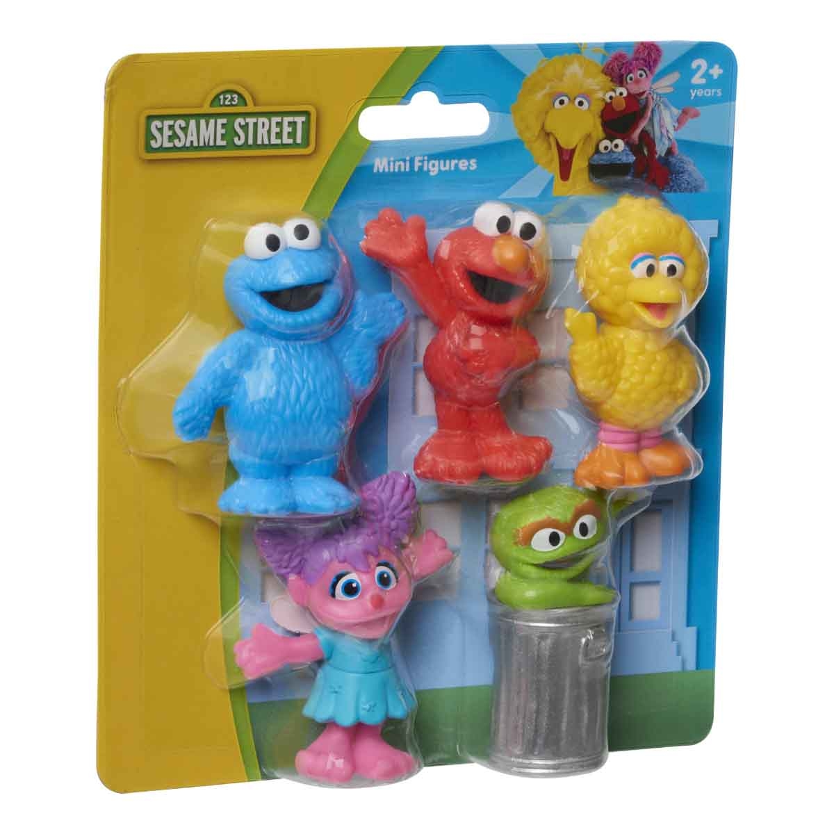 سمسم ستريت مجموعة شخصيات صغيرة 5 قطع للجنسين، 3-4 سنوات