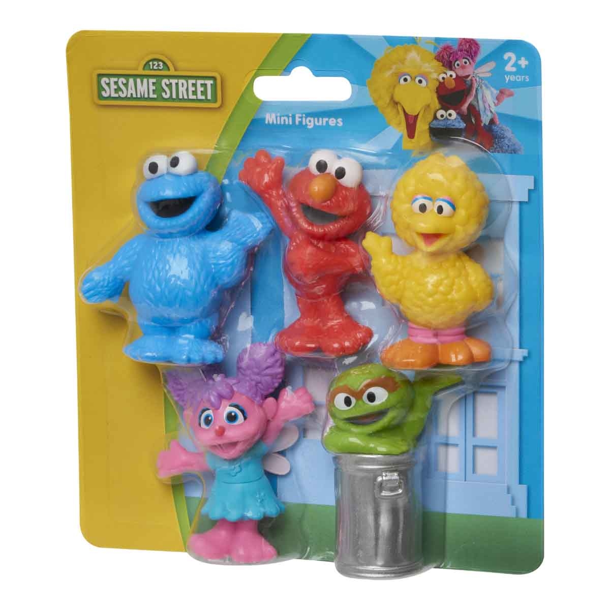 سمسم ستريت مجموعة شخصيات صغيرة 5 قطع للجنسين، 3-4 سنوات