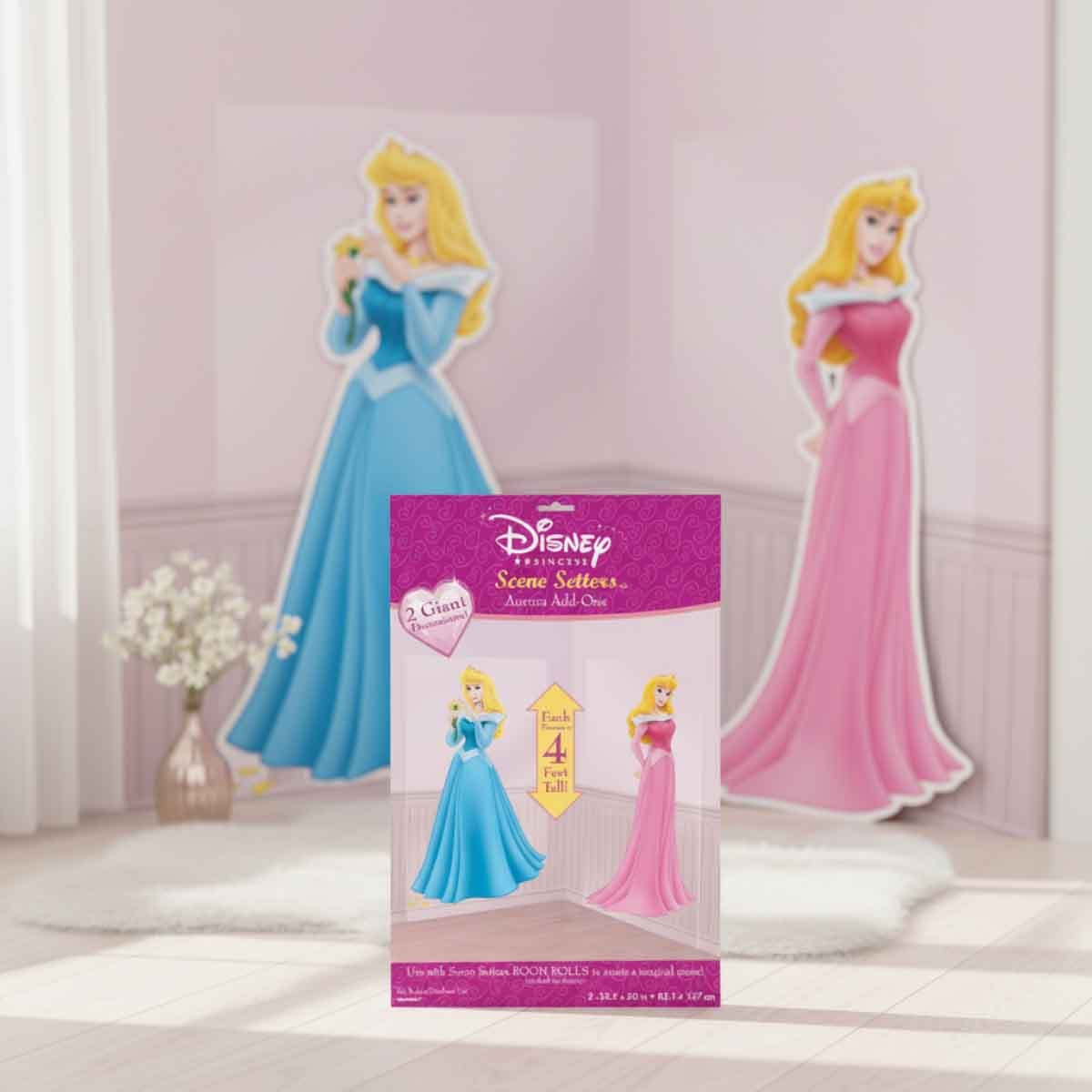ديزني برنسيس مجموعة 2-قطعة إضافات خلفية مشهد أورورا