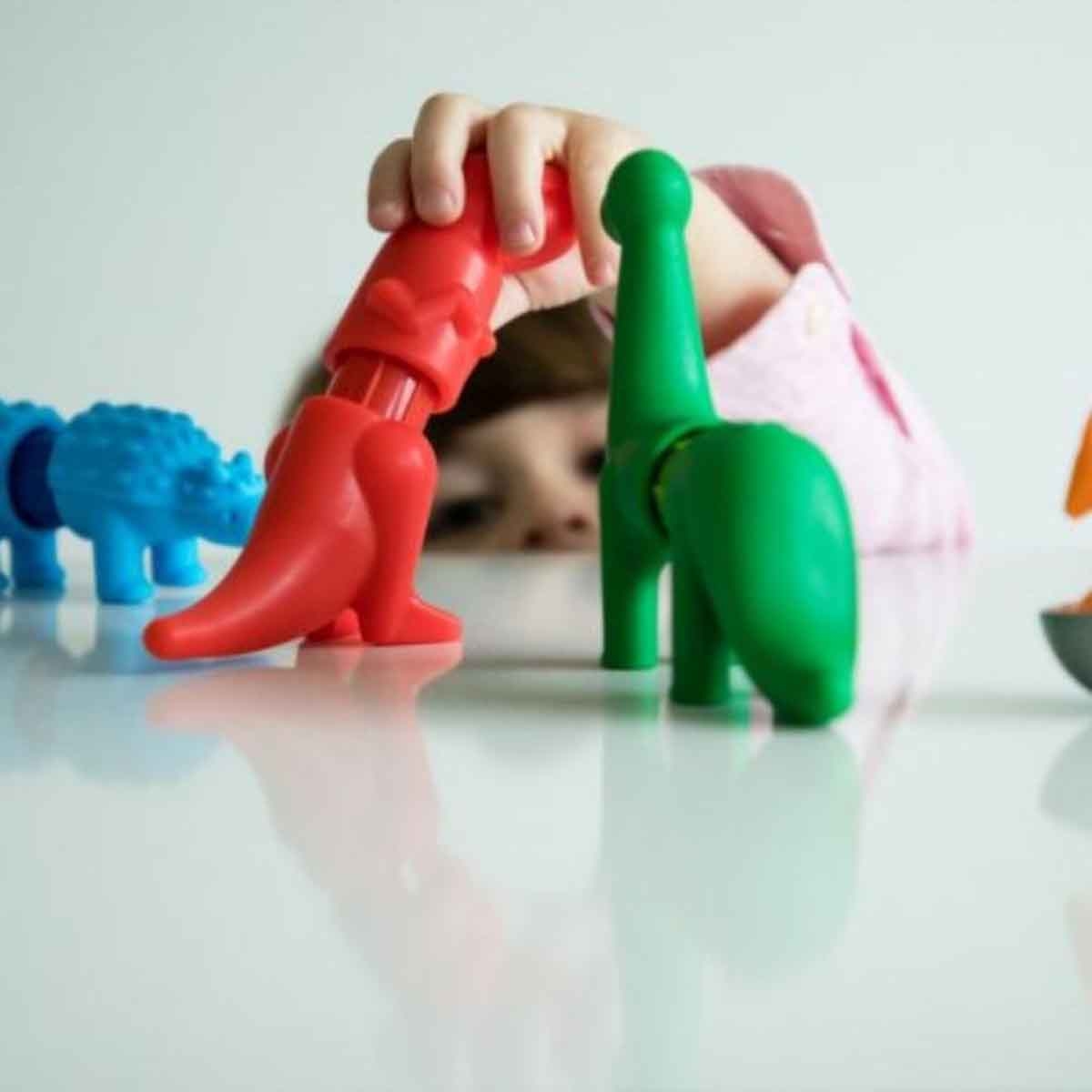 سمارت ماكس مجموعة بناء مغناطيسية ديناصوراتي الأولى للجنسين 3 - 4 سنوات