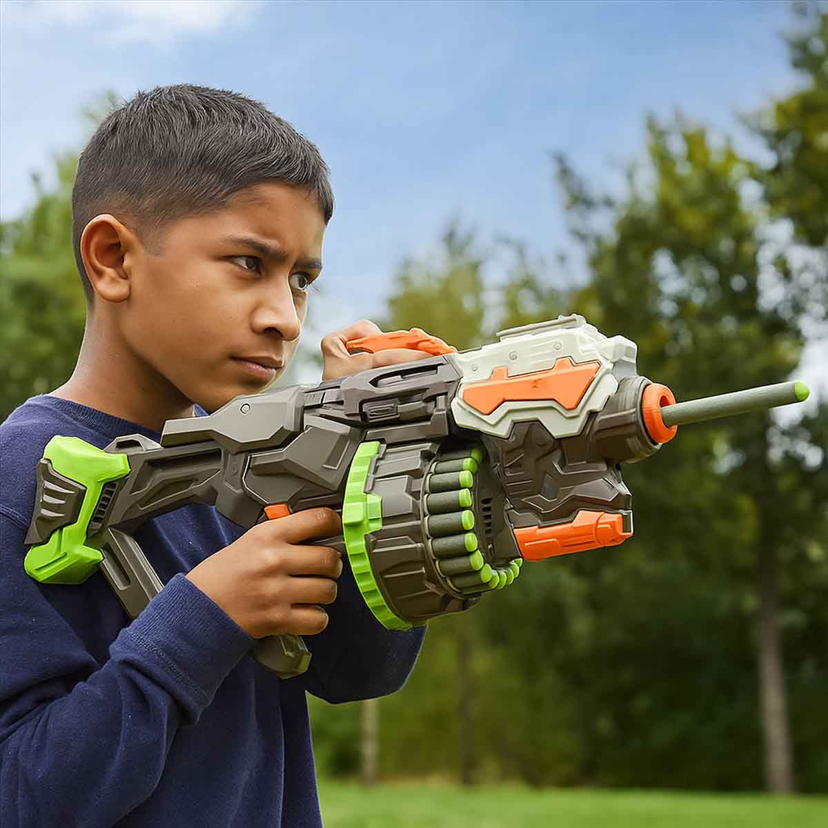 هيب شوت لعبة قاذف إسفنجي موديل FJ8034 للجنسين، عمر 8-10 سنوات