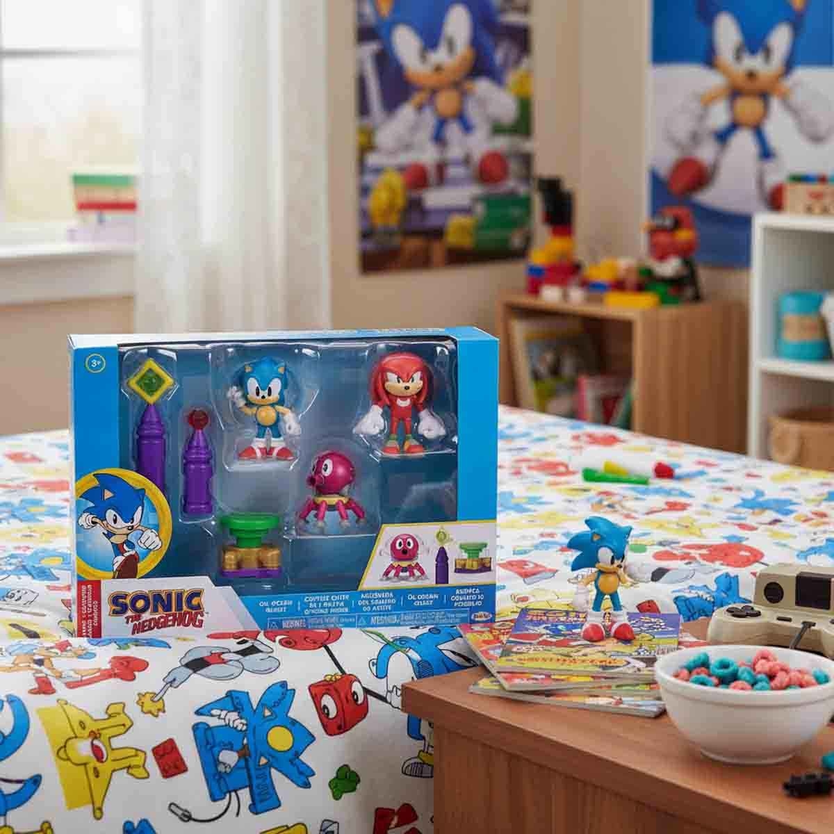 سونيك مجموعة لعب ديوراما اويل اوشن مقاس 2.5 انش للاطفال من عمر 3-4 سنوات