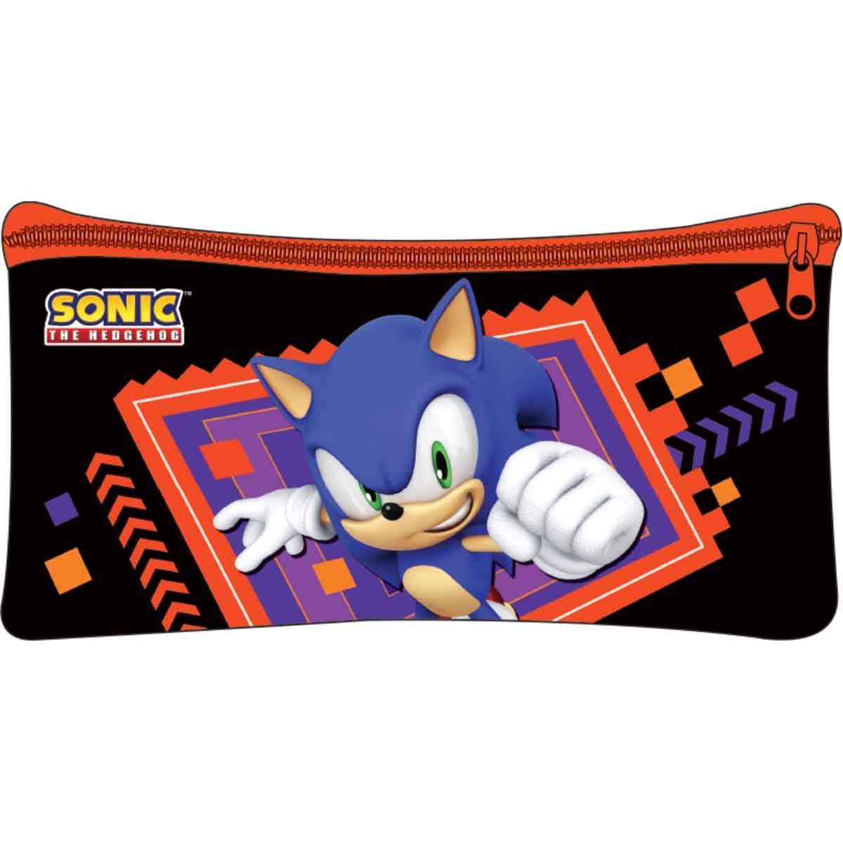 سونيك مجموعة حقيبة ترولي 5 في 1 مقاس 16 انش مع صندوق غداء وزجاجة ومقلمة وحقيبة غداء