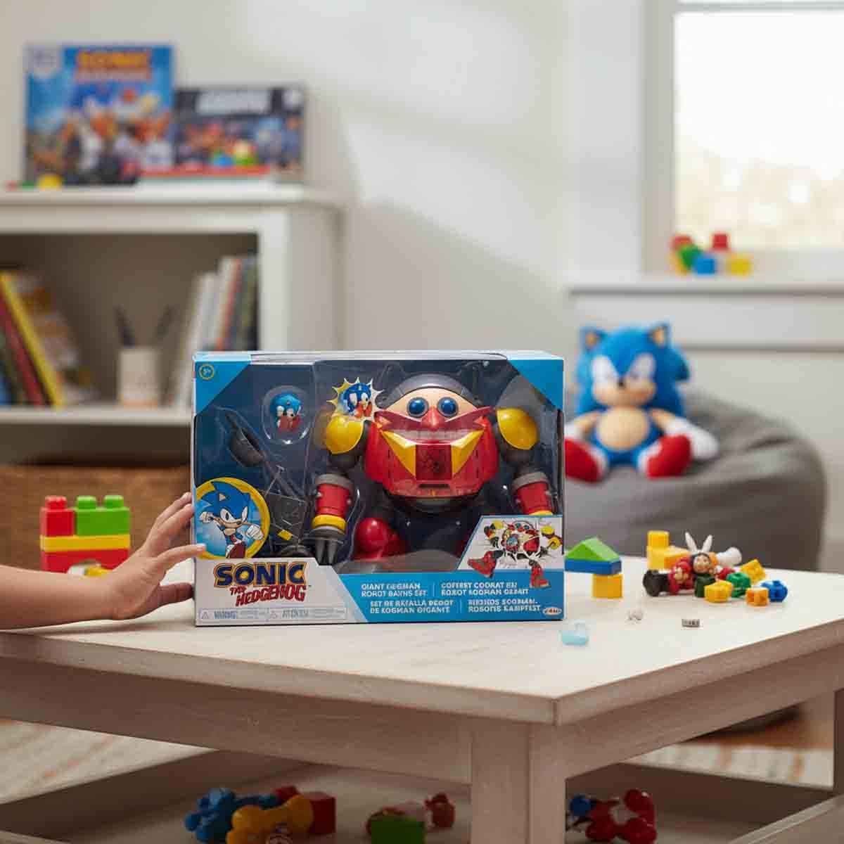 سونيك مجموعة لعب معركة الروبوت العملاق ايجمان للاطفال من عمر 8-10 سنوات