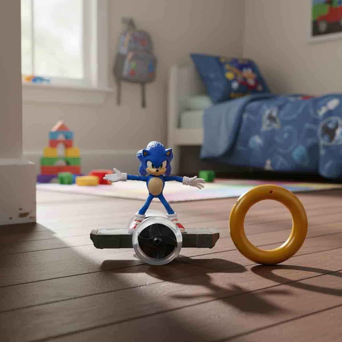 سونيك ذا هيدجهوج مجموعة سيارة ريموت كنترول سريعة للاطفال من عمر 5-7 سنوات