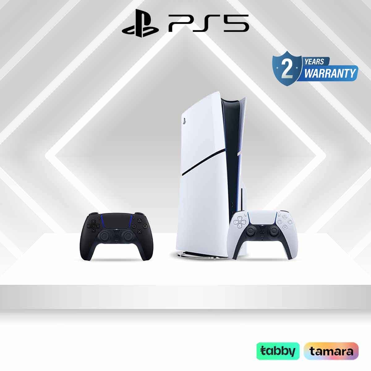 Sony PS5 Slim Disc Version with Additional Black Controller Bundle