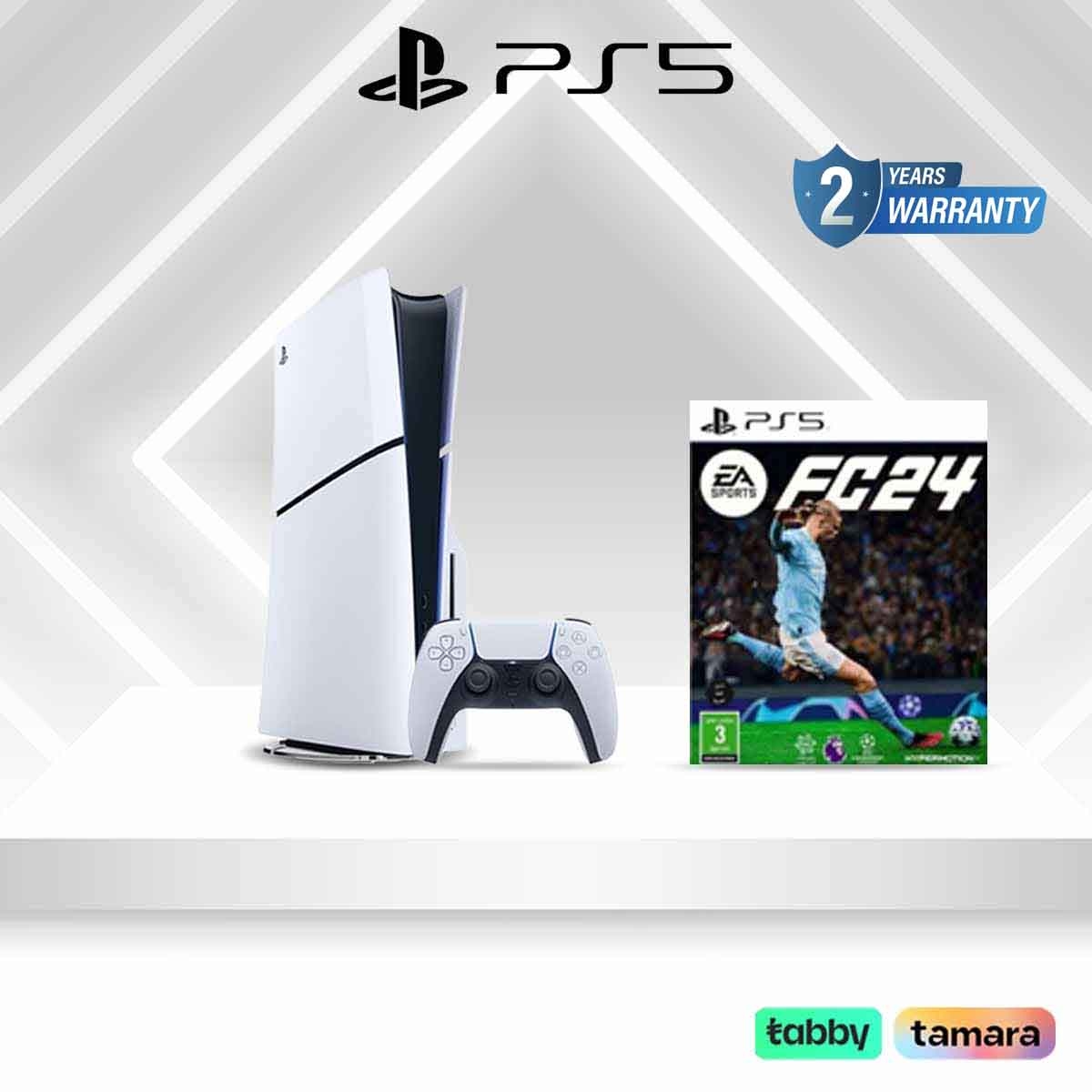 Sony Playstation 5 Slim Console Disc with EA FC 24 KSA Version