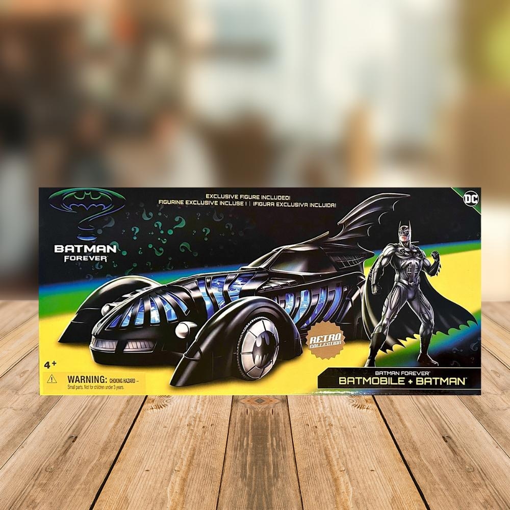 سبين ماستر مجموعة لعب سيارة باتموبيل ومجسمات حركة باتمان مجموعة ريترو دي سي كومكس للجنسين، 5-7 سنوات، مجموعة من 2
