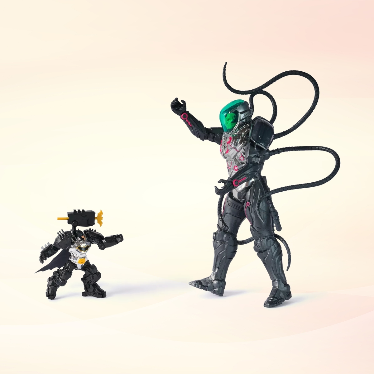 سبين ماستر مجموعة لعب معركة مجسمات حركة برينيك ضد باتمان ميتال فورس دي سي كومكس للجنسين، 5-7 سنوات