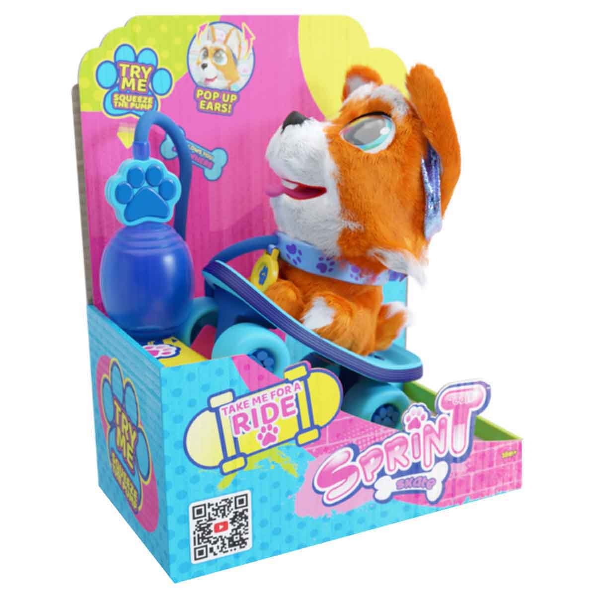 سبرنت تمثال جرو صغير سوبر ستيبل للتزلج باللون البرتقالي للأطفال من عمر 0-2 سنة