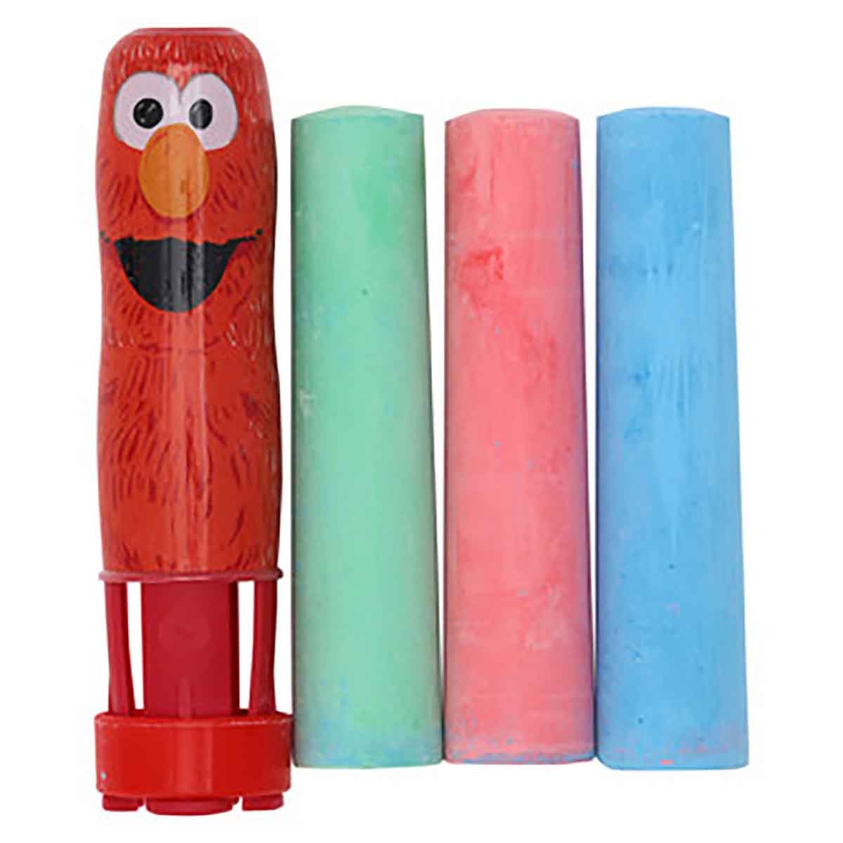 سيزام ستريت مجموعة 3 طباشير رصيف مع حامل، للجنسين، للأعمار من 3 إلى 4 سنوات