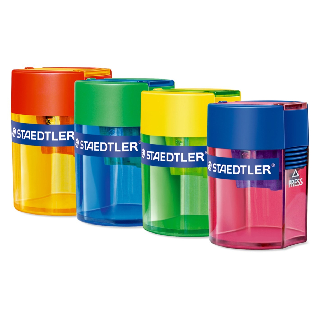 ستيدلر مبراة بغطاء بثقب واحد ألوان منوعة