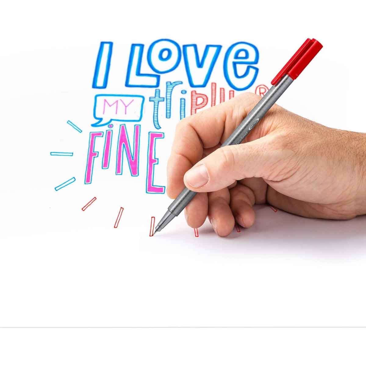 ستيدلر أقلام تريبلس فاينلاينر مجموعة من 10 (3-4 سنوات)