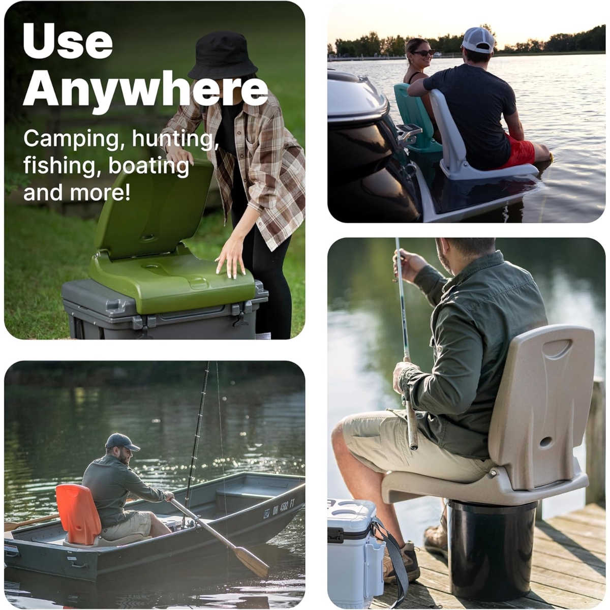 ستيب2 مقعد فليب قابل للطي بني للجنسين، +13 سنة