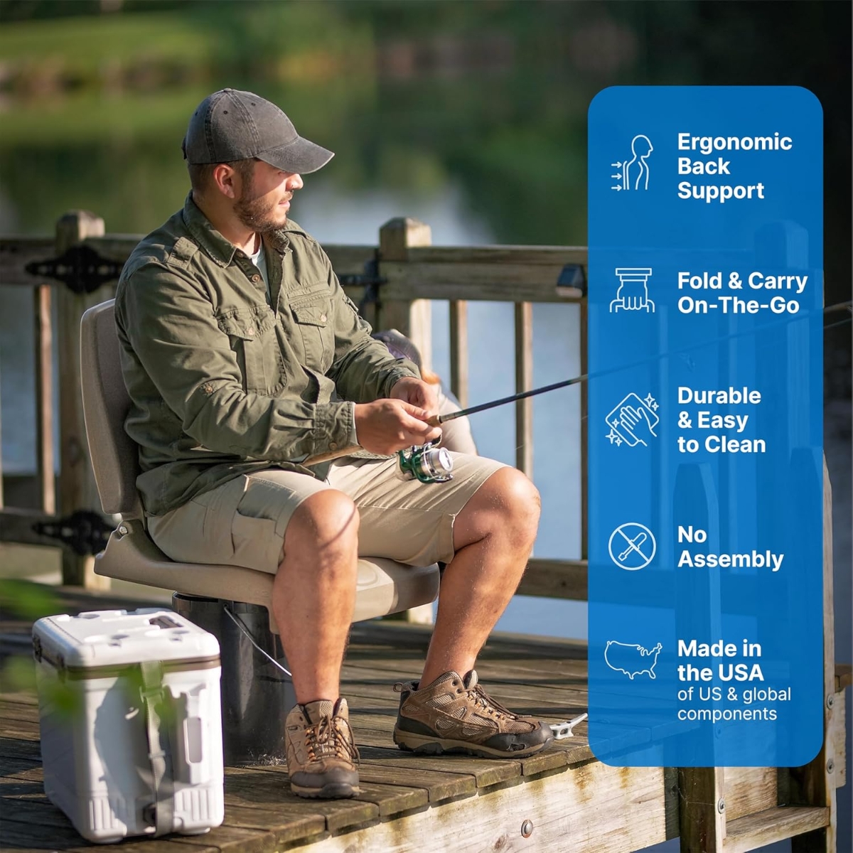 ستيب2 مقعد فليب قابل للطي بني للجنسين، +13 سنة