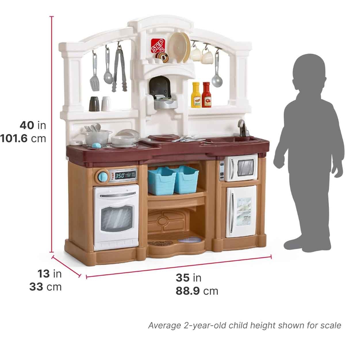 ستيب 2 مجموعة مطبخ المرح مع الاصدقاء للجنسين، عمر 3-4 سنوات