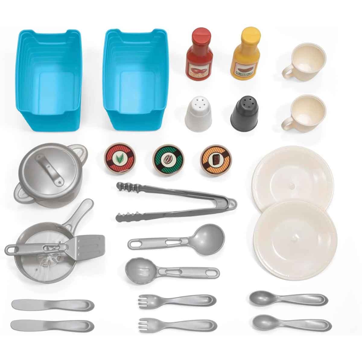 ستيب 2 مجموعة مطبخ المرح مع الاصدقاء للجنسين، عمر 3-4 سنوات