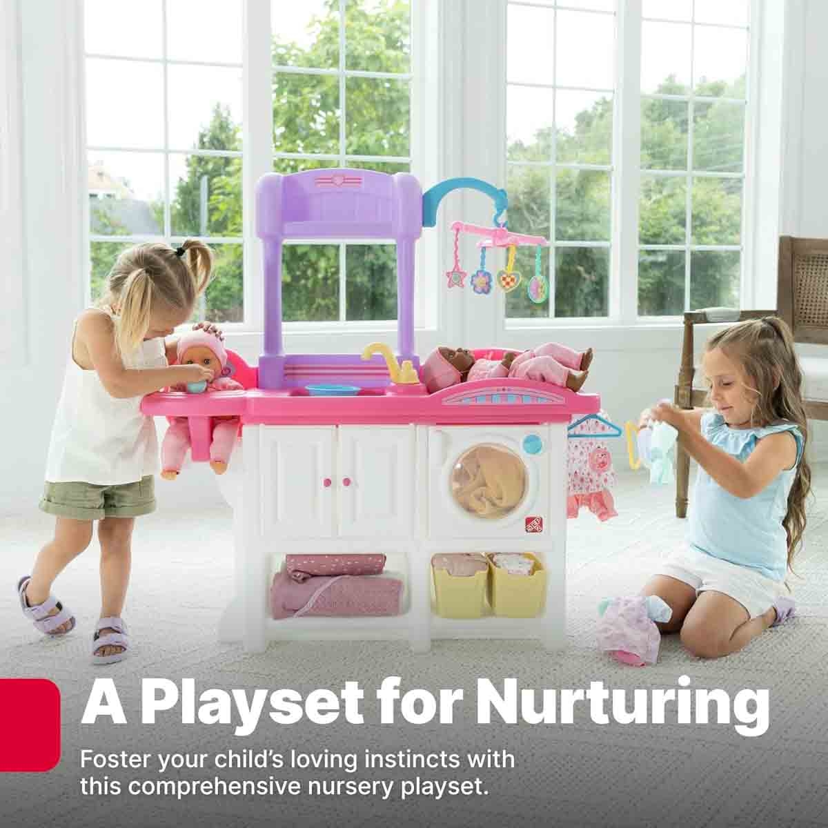 ستيب 2 مجموعة لعب حضانة لوف اند كير ديلوكس للبنات، 3-4 سنوات