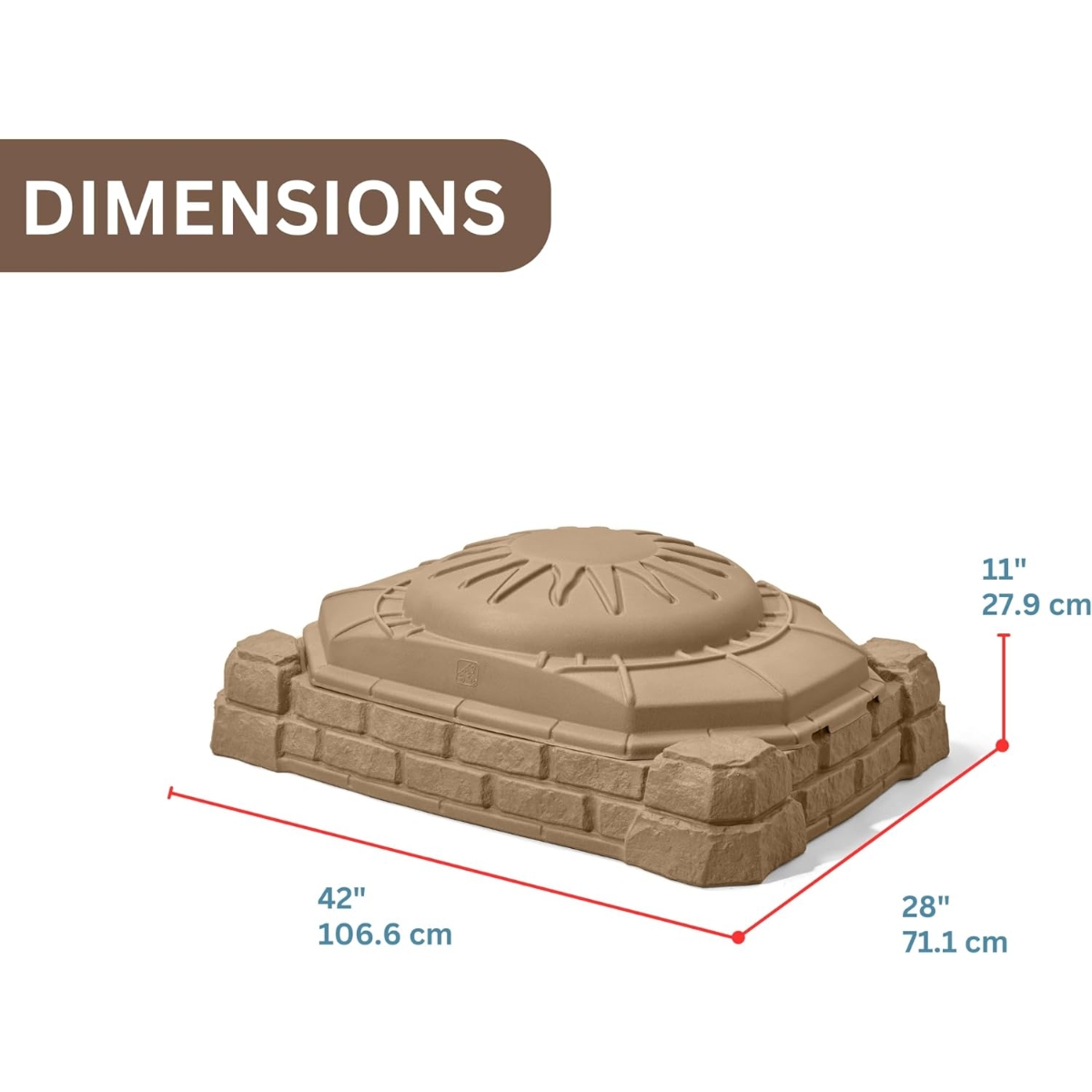 ستيب2 صندوق رمل بتصميم طبيعي 7220B4 للجنسين، 3-4 سنوات