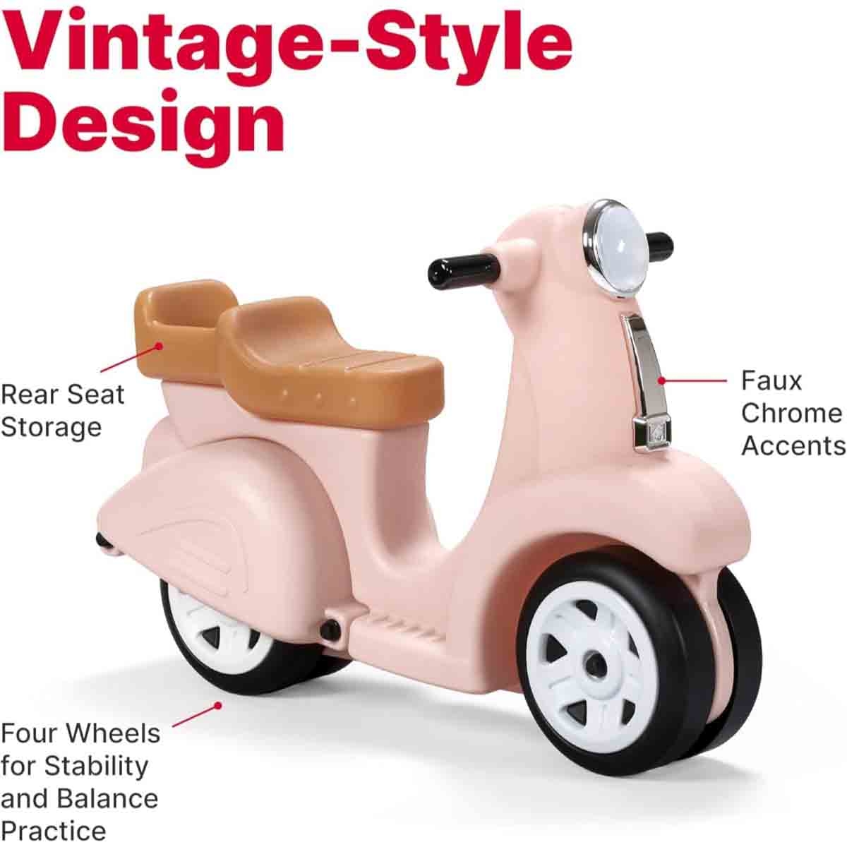 ستيب 2 سكوتر رايد الونغ وردي للجنسين، 3-4 سنوات