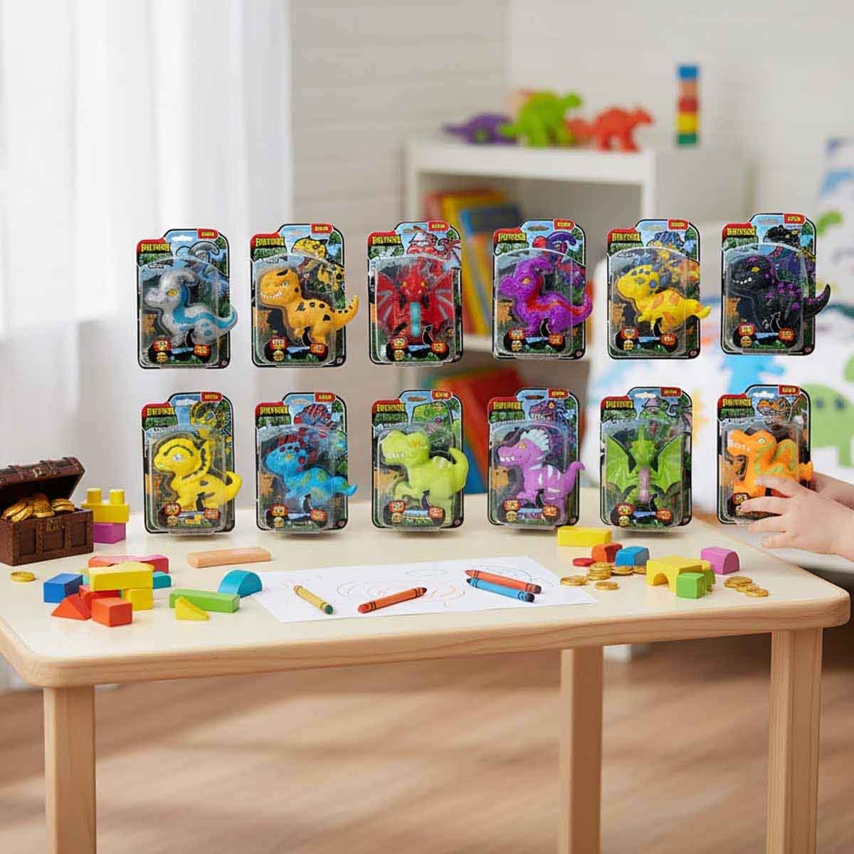سترتشرز شخصية ديناصور منوعة من مجموعة سكواد للجنسين، من عمر 3-4 سنوات
