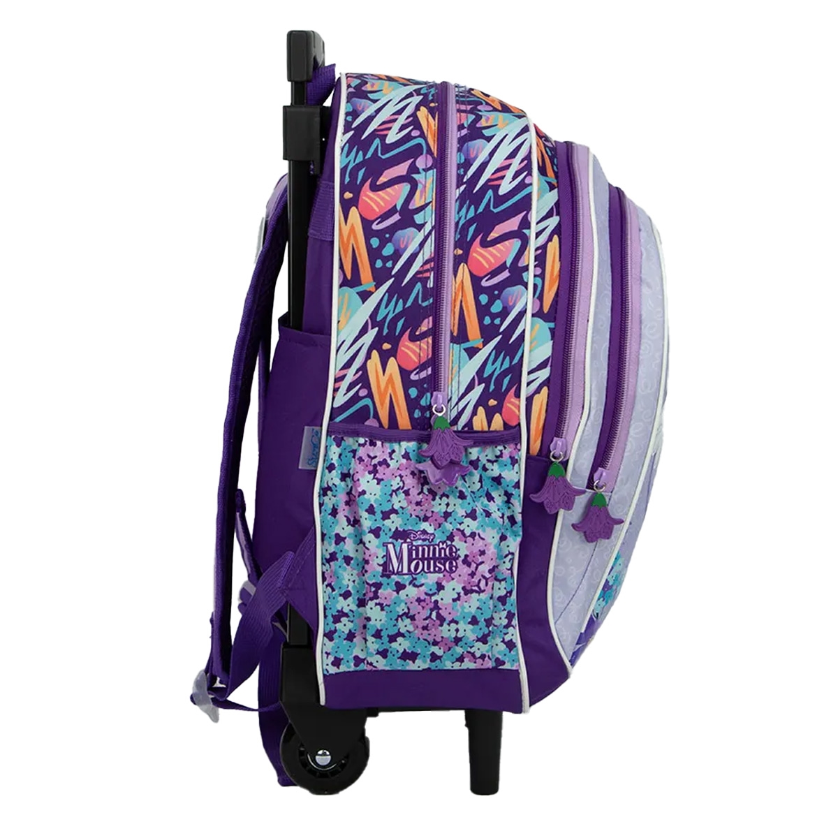 سنس بي تي إس ديزني ميني حقيبة ظهر بعجلات مجموعة من مقلمة وزجاجة ماء