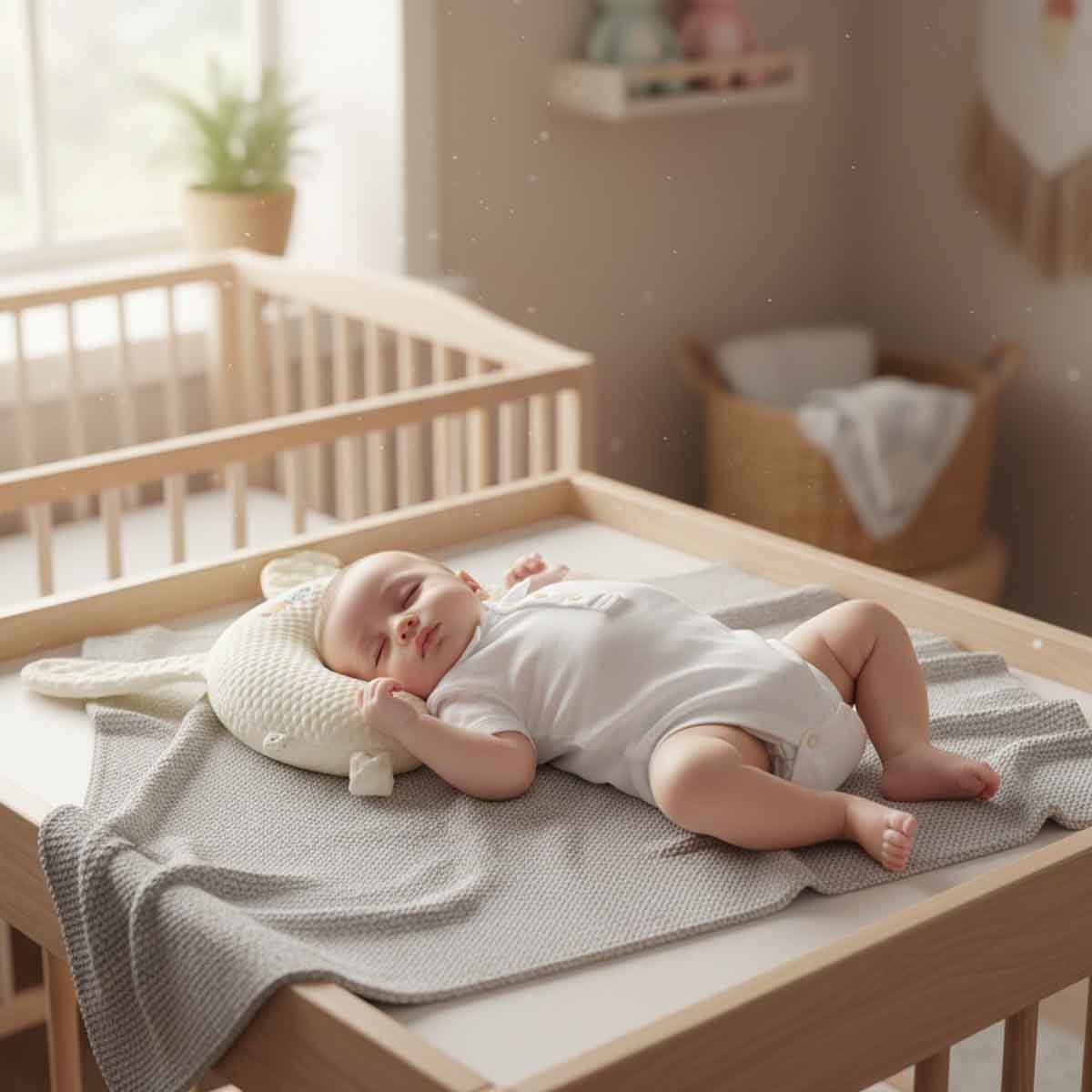 سنفينو وسادة تشكيل الرأس للرضع بتصميم الأرنب