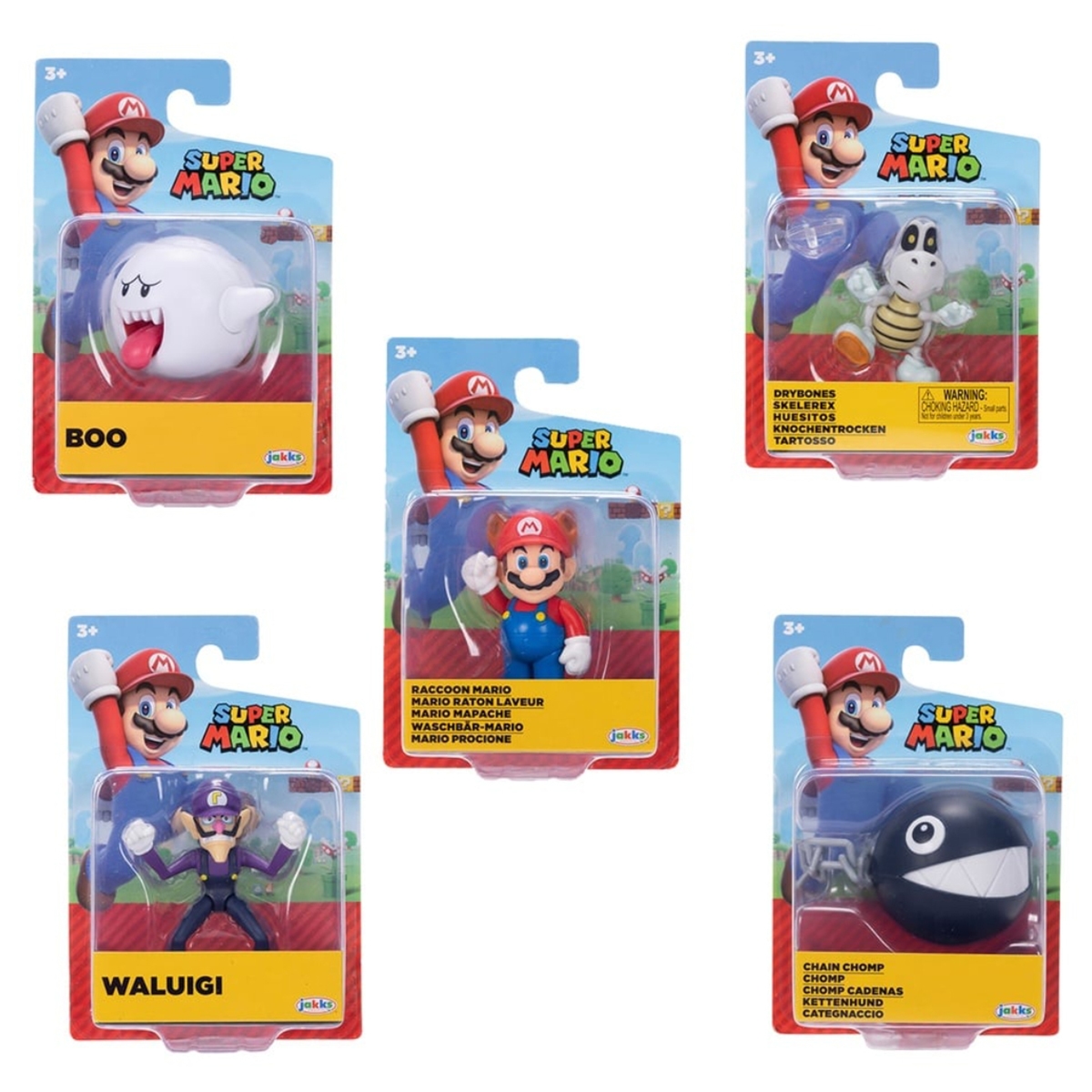 سوبر ماريو مجسم حركة منوع 2.5 إنش ويف 45 للجنسين، 3-4 سنوات