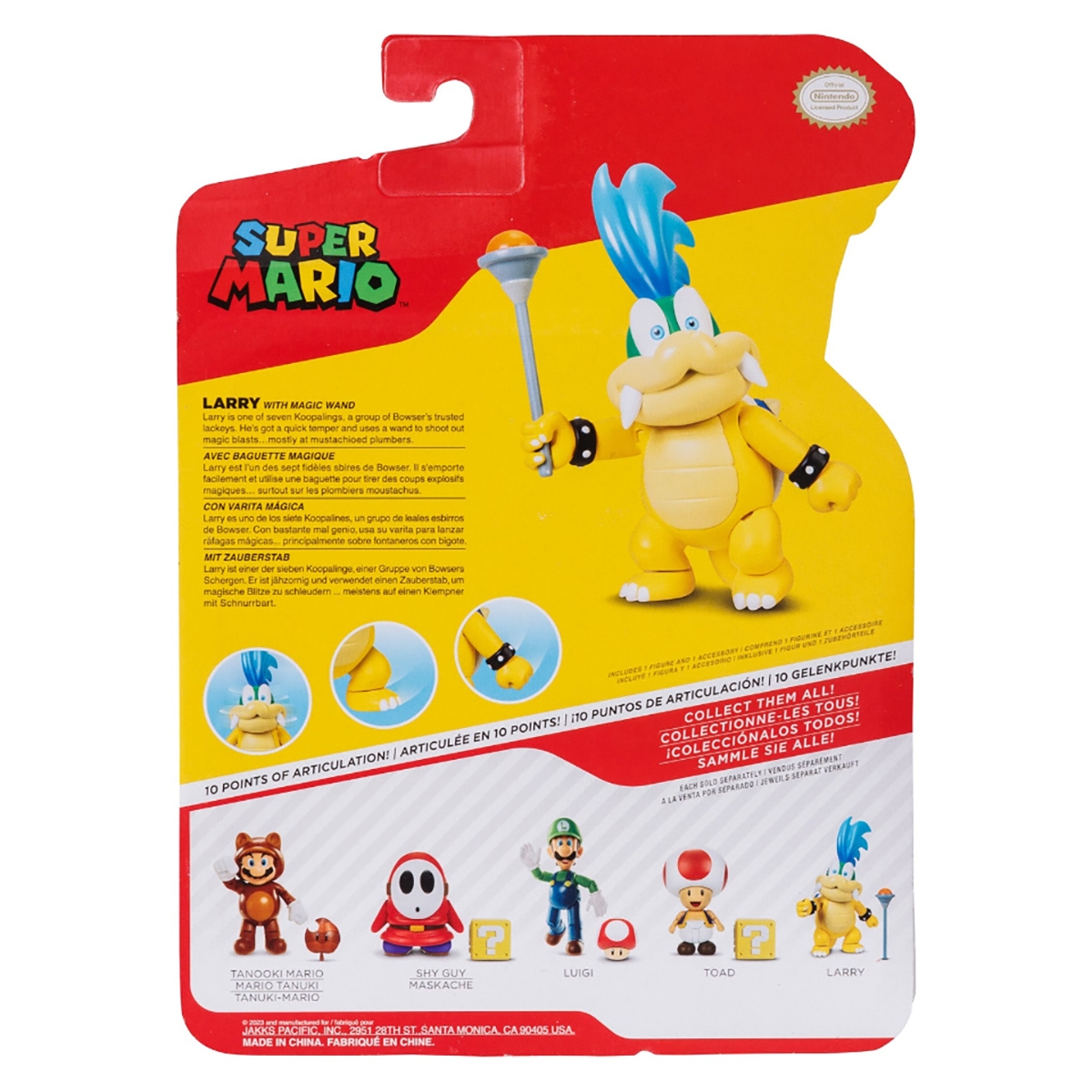 سوبر ماريو مجسم حركة منوع 4 إنش ويف 35 للجنسين، 3-4 سنوات