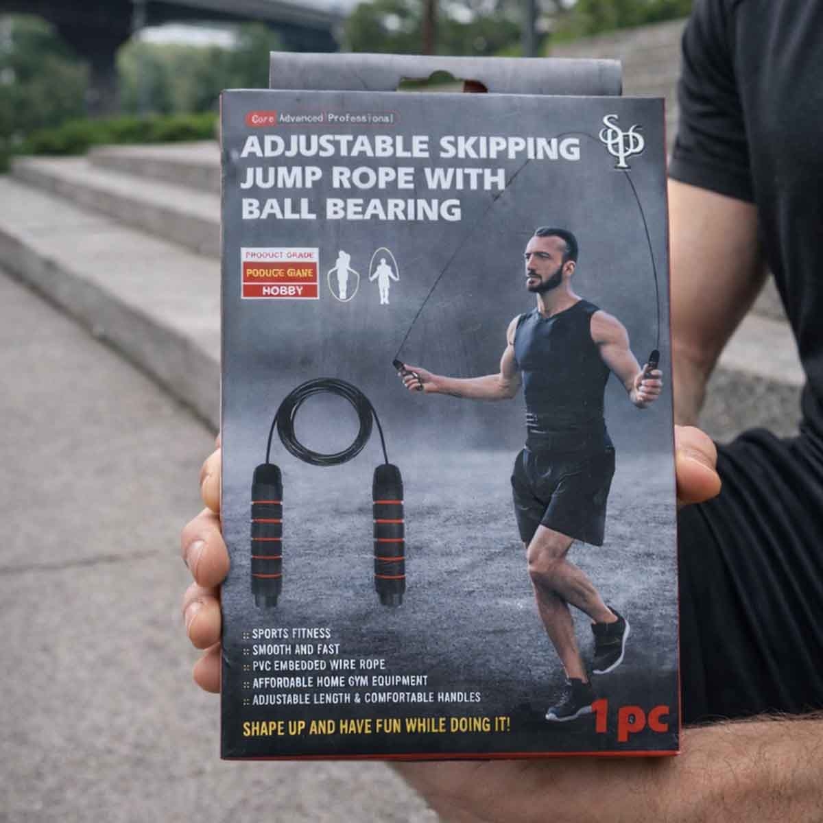 سوبريم سبورتس حبل قفز قابل للتعديل مع محمل كروي