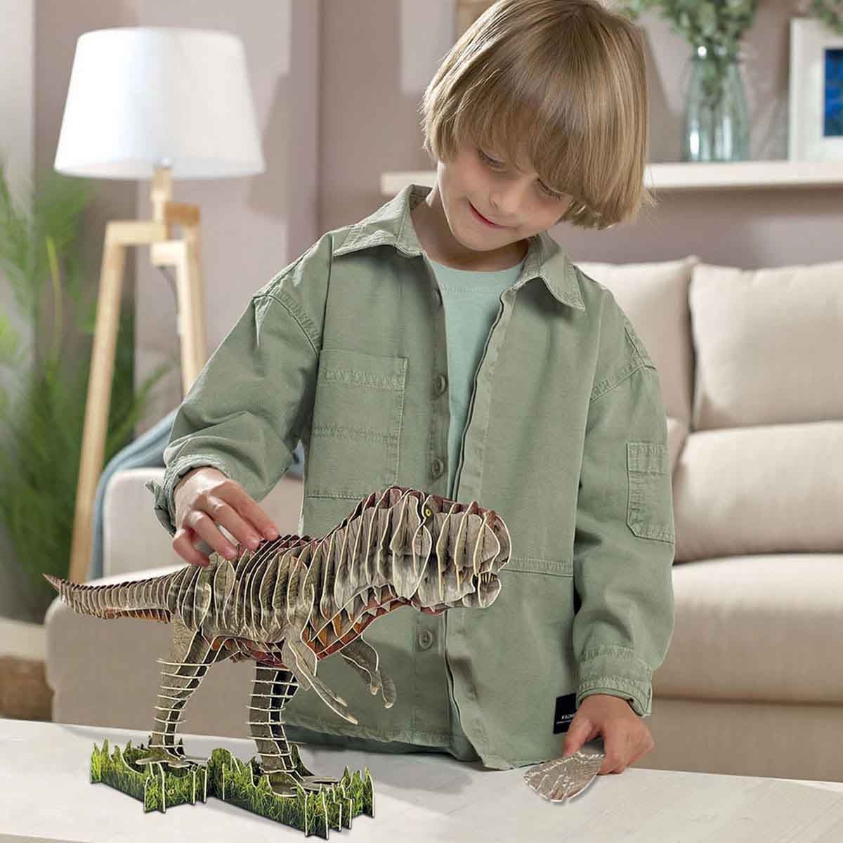 إديوكا أحجية مجسمة ثلاثية الأبعاد لديناصور تي ريكس للجنسين، عمر 5-7 سنوات
