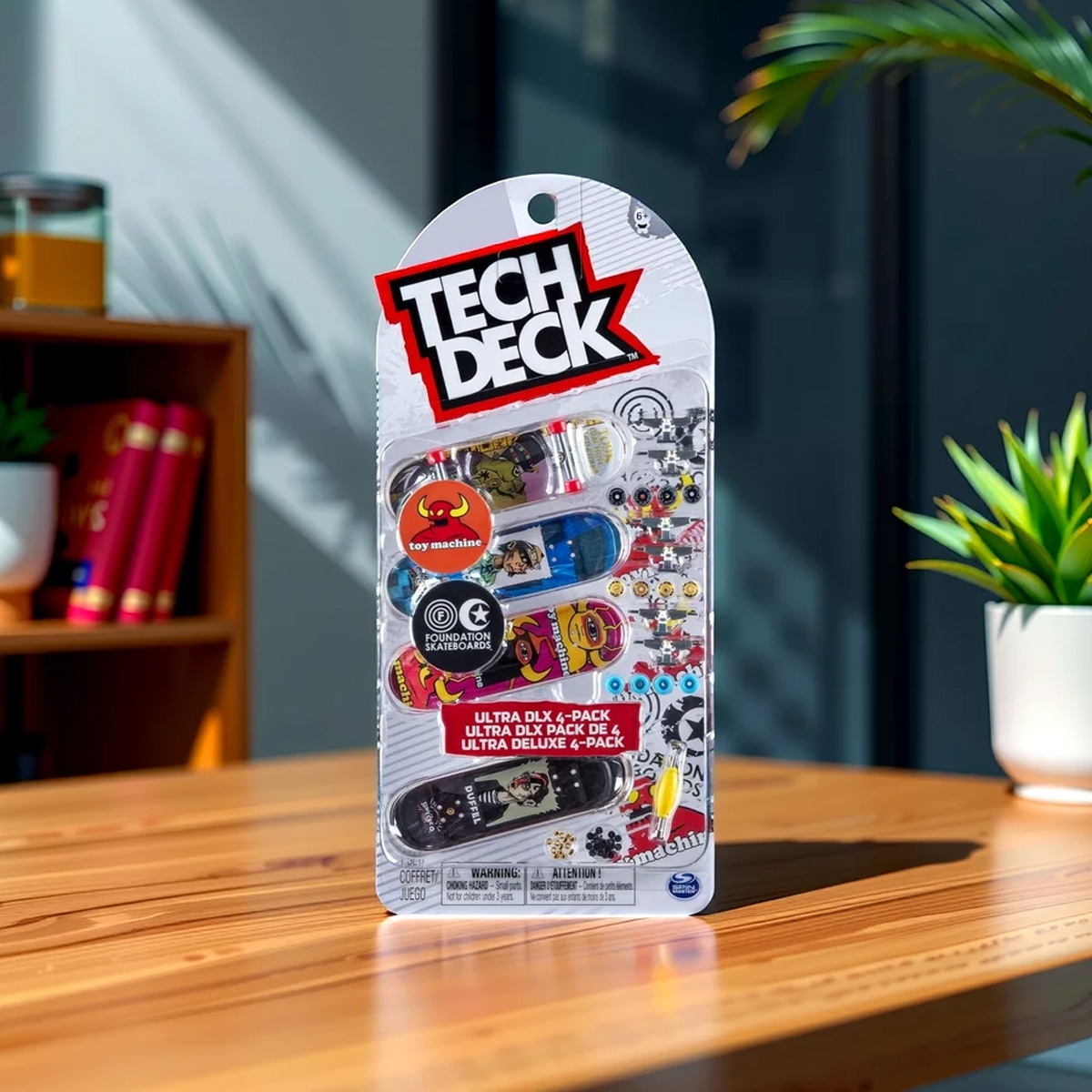 تيك ديك ألتر DLX فينجر بورد منوّعة للجنسين، من عمر 5 إلى 7 سنوات، مجموعة من 4 قطع