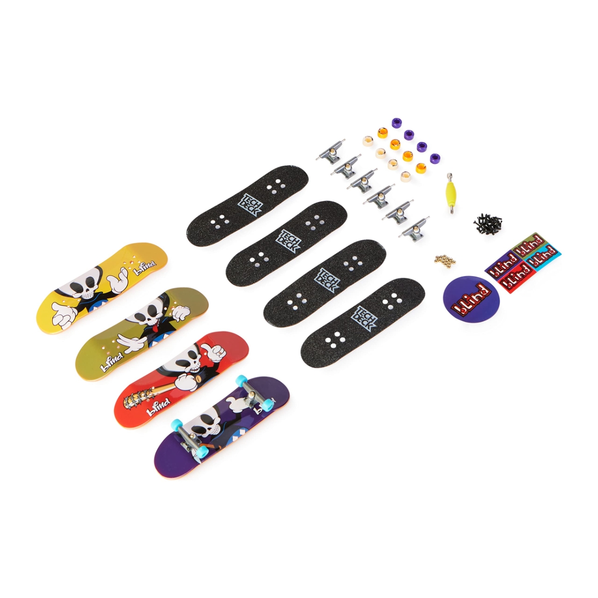 تيك ديك ألتر DLX فينجر بورد منوّعة للجنسين، من عمر 5 إلى 7 سنوات، مجموعة من 4 قطع