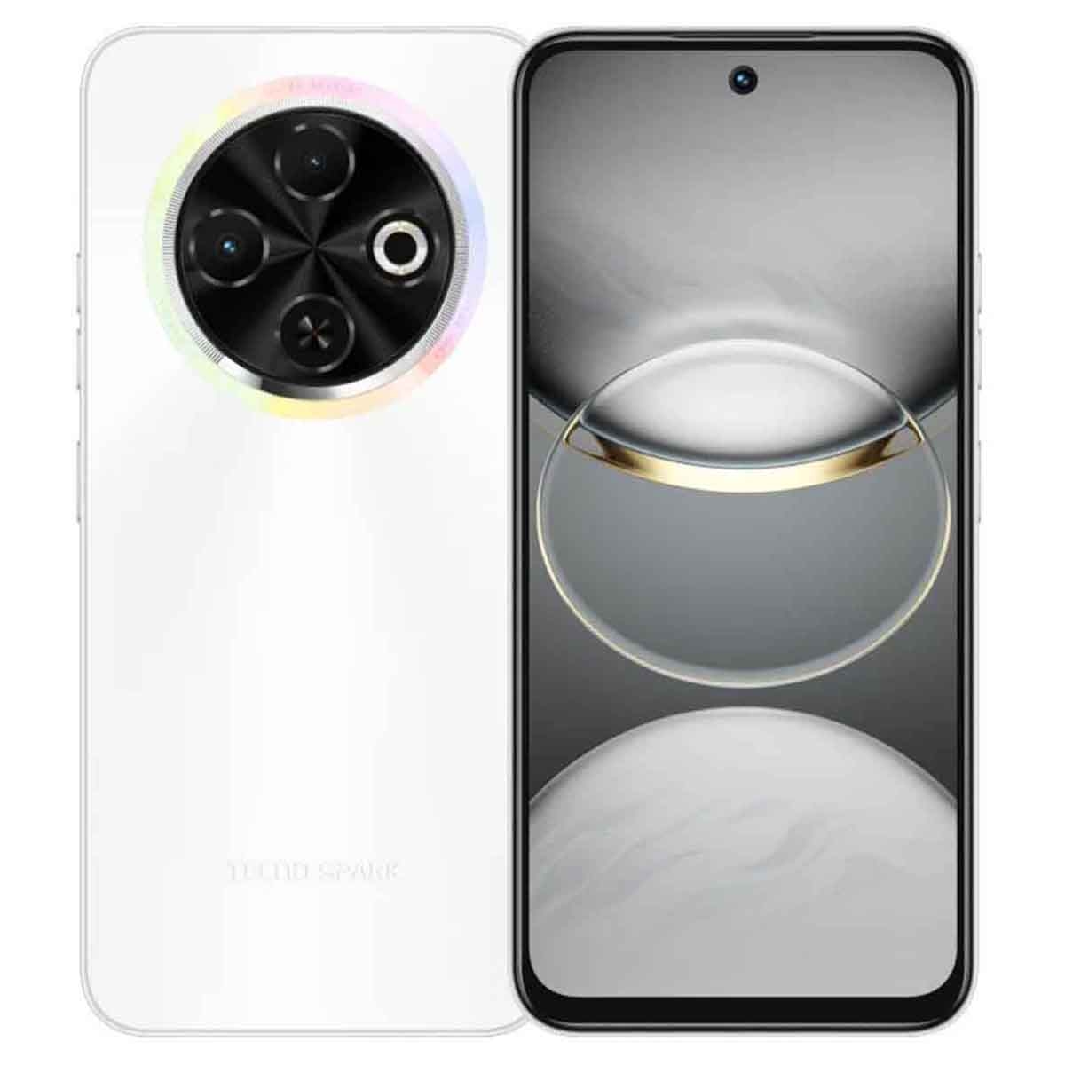 تكنو سبارك 30 سي جوال أندرويد فور جي (رام 8 جيجابايت، تخزين 256 جيجابايت) – أبيض