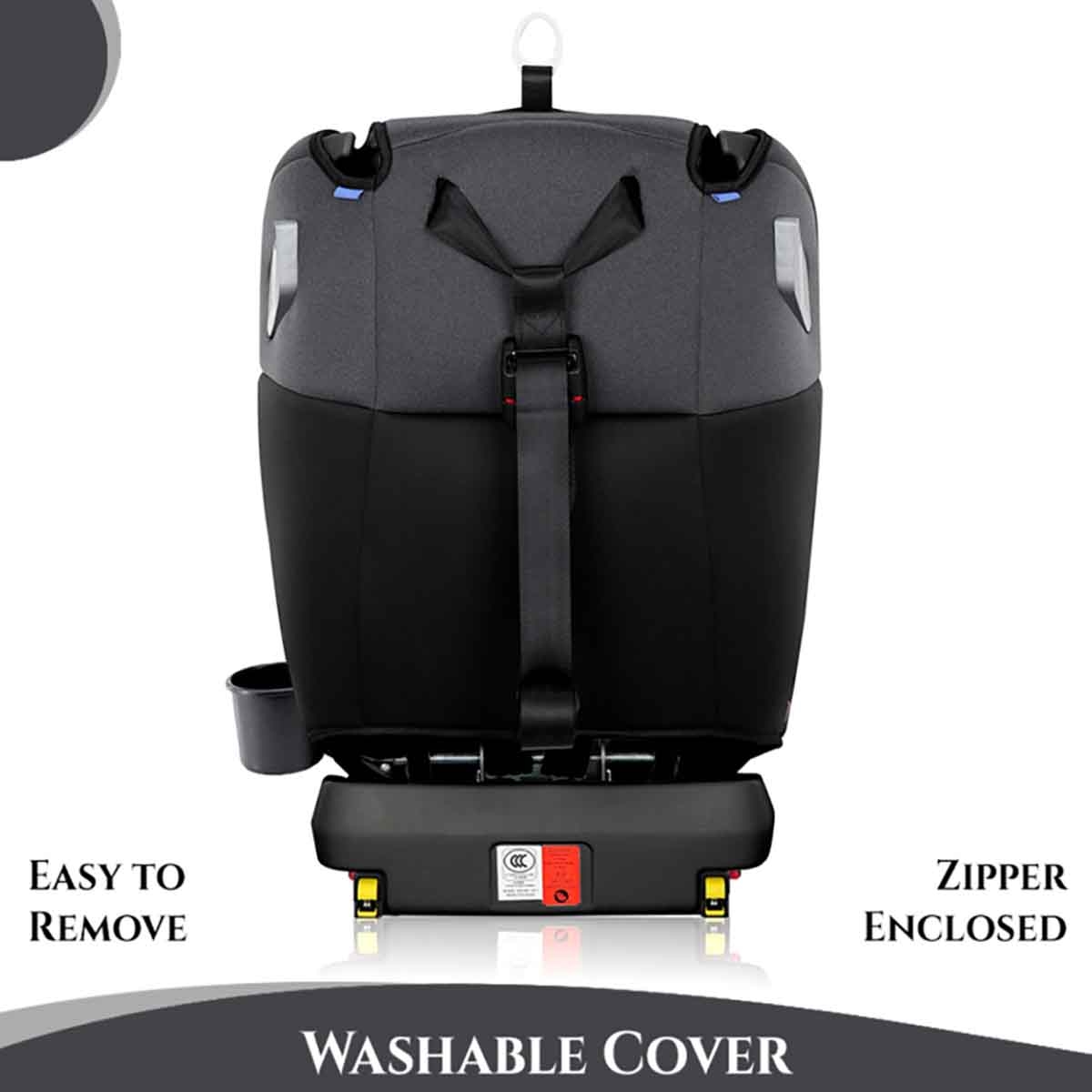 تيكنوم مقعد سيارة إيفولف 360 درجة باللون الأسود مع نظام Isofix مناسب من عمر 0 إلى 2 سنة