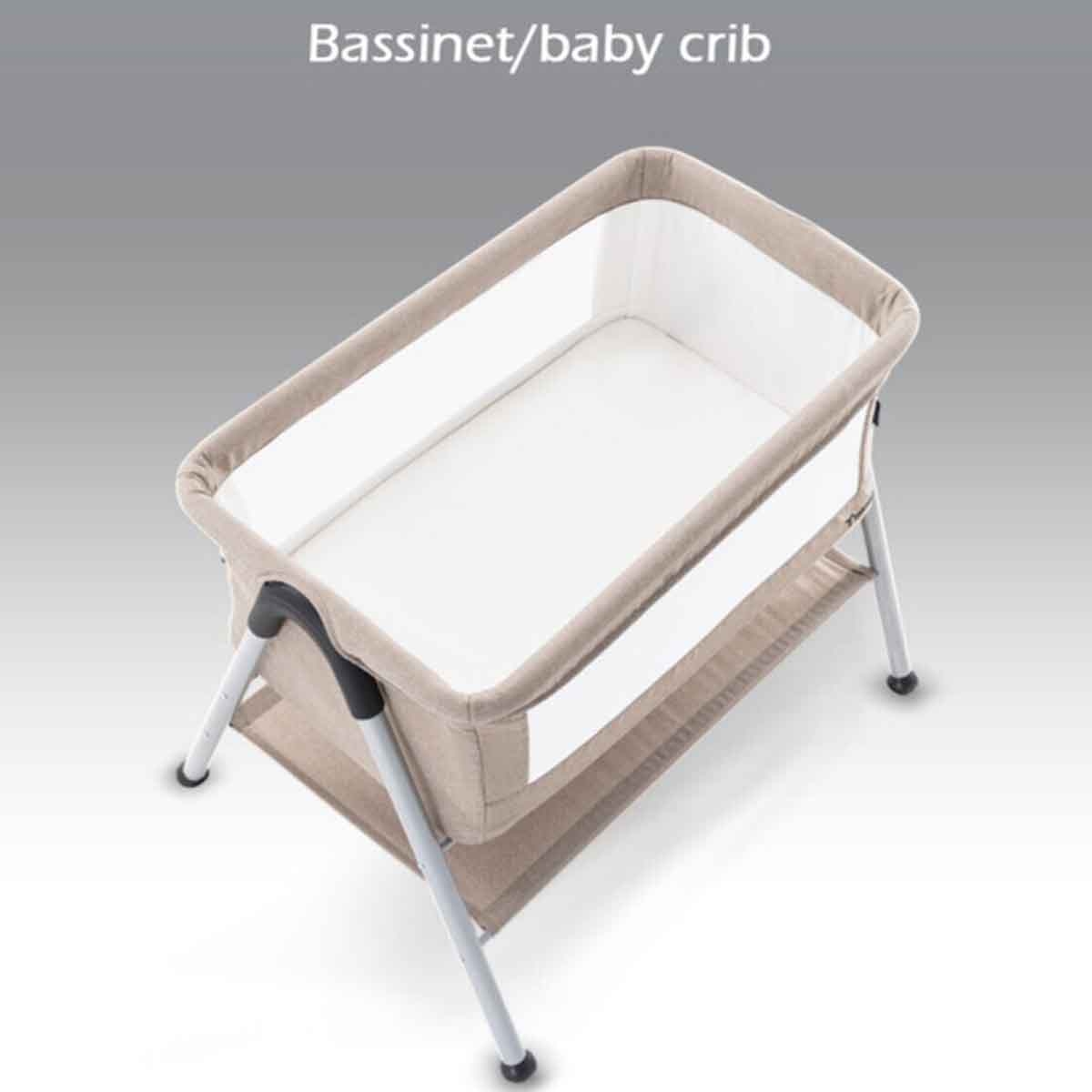 تيكنوم سرير جانبي سليبسِن 2 بلون عاجي للأطفال، 0-2 سنة