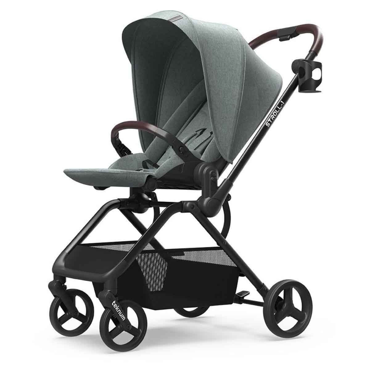 تكنم عربة أطفال ستروول 1 قابلة للعكس بلون أخضر زيتوني