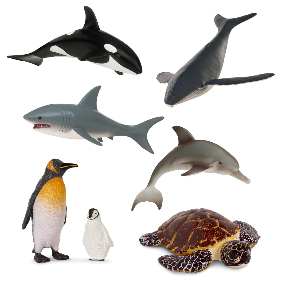 تيرا مجموعة تماثيل حيوانات البحر للجنسين، 3-4 سنوات، مجموعة من 7