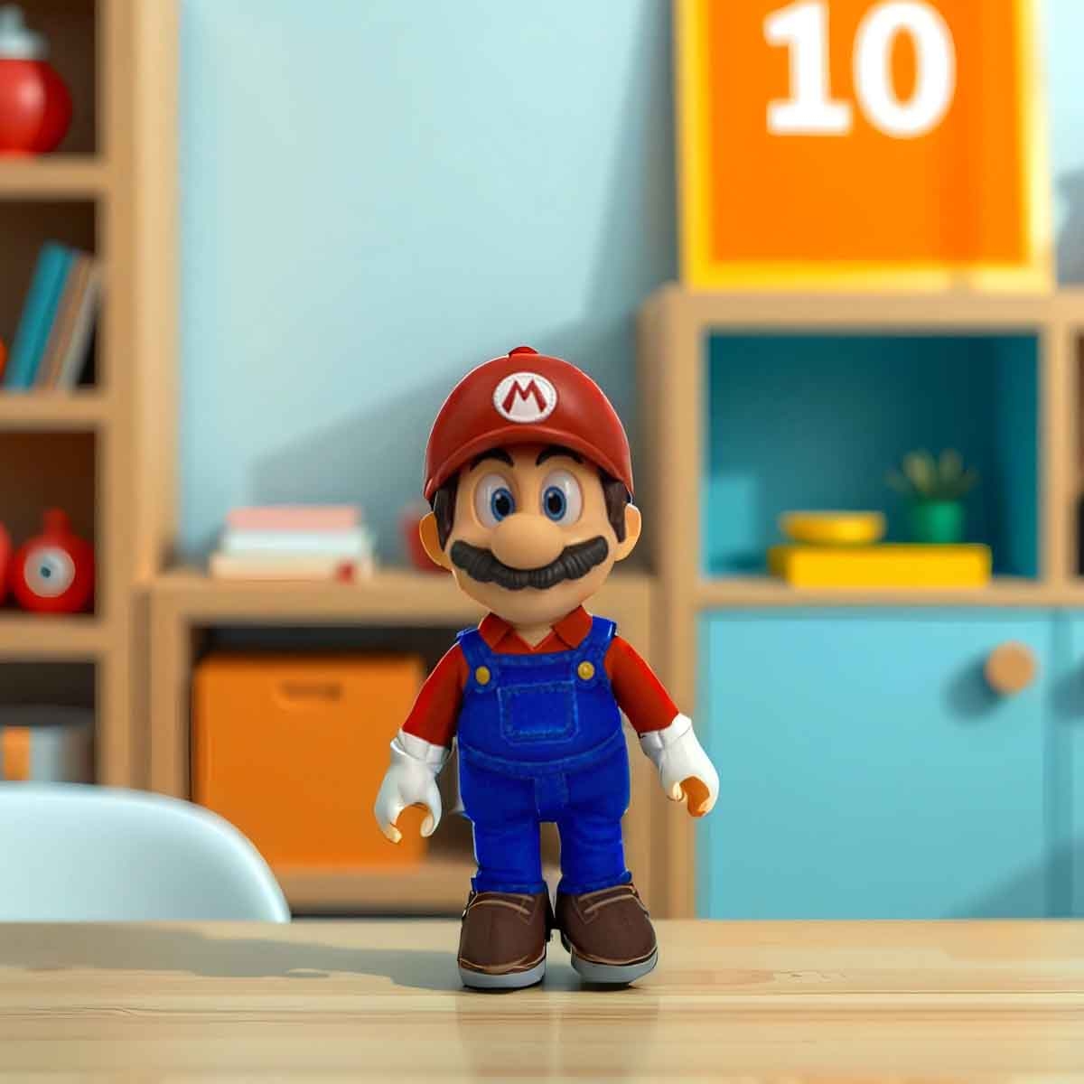 ذا سوبر ماريو بروس فيلم شخصية محشوة ماريو روتو 14 انش للأولاد عمر 3-4 سنوات