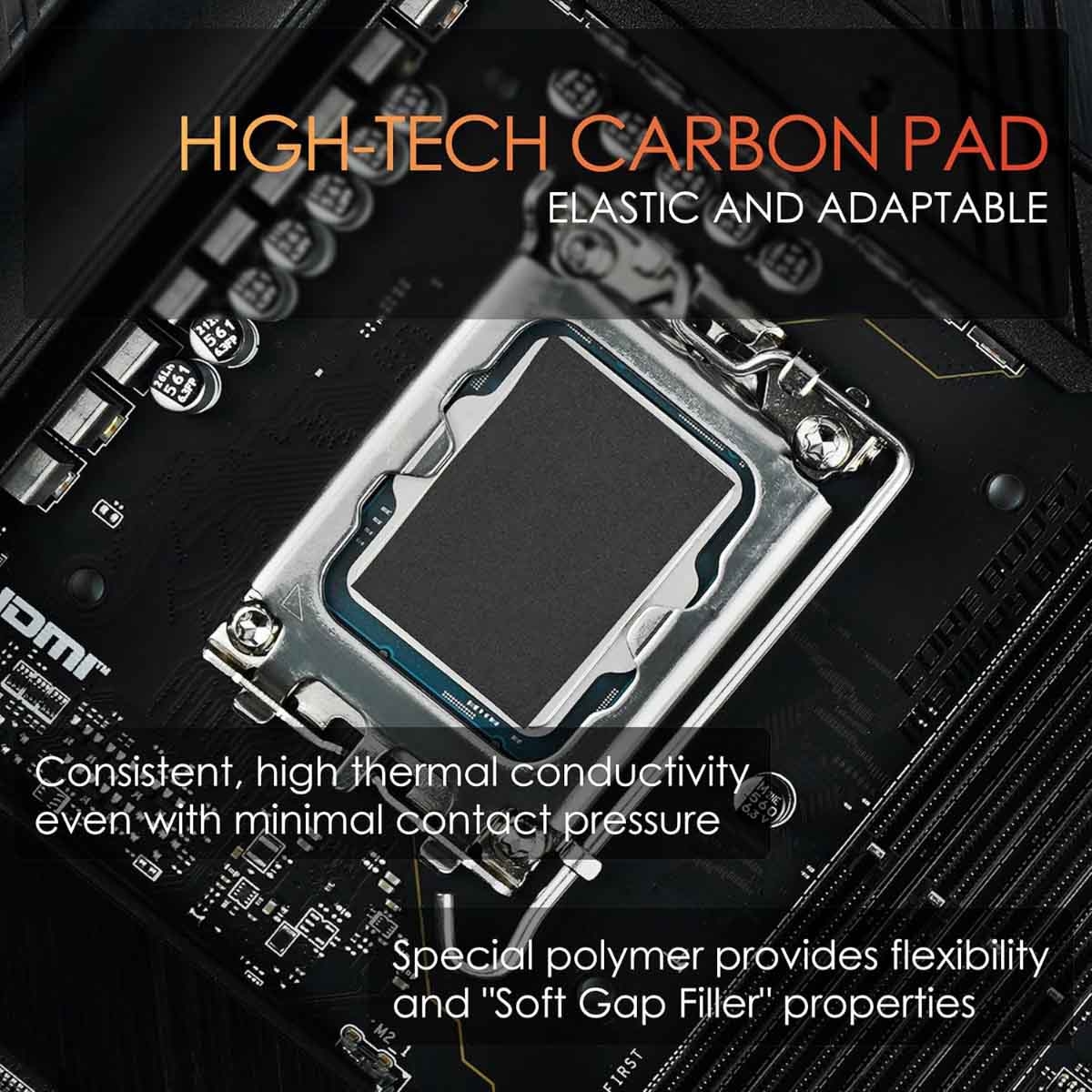 ثيرمال جريزلي كاربوناوت وسادة حرارية 25×25×0.2مم