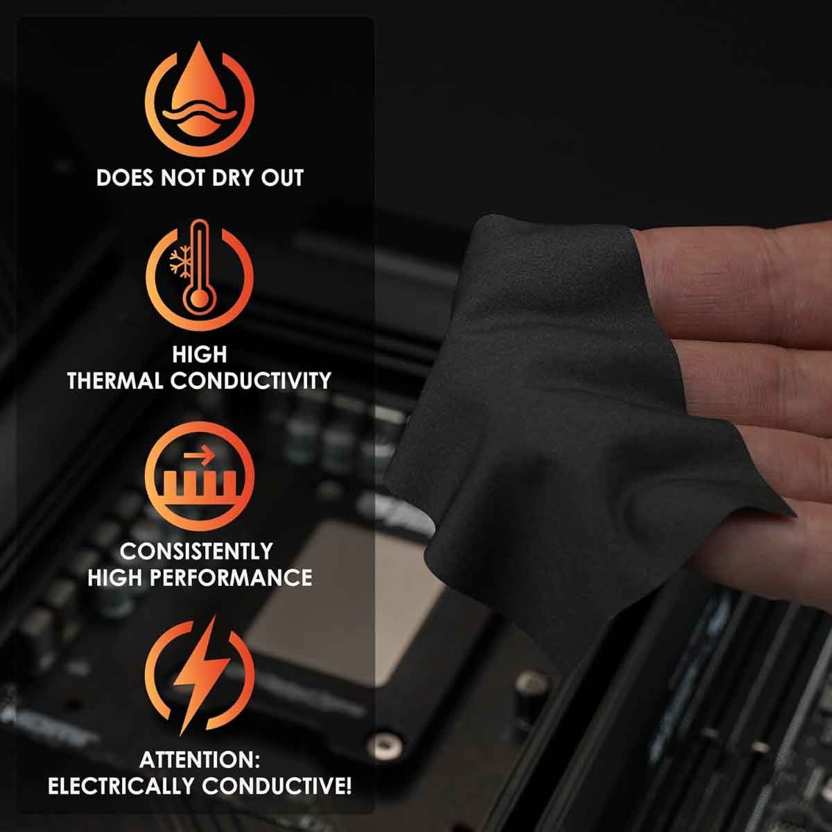 ثيرمال جريزلي كاربوناوت وسادة حرارية 25×25×0.2مم