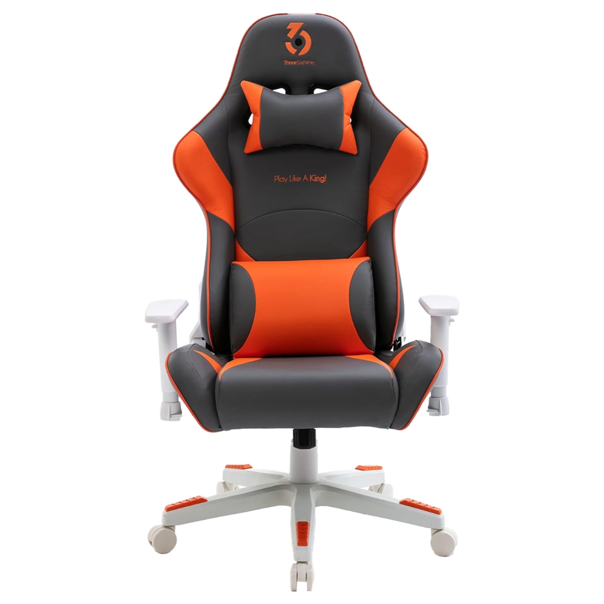 369 كرسي ألعاب قابل للتعديل موديل K2 باللونين البرتقالي والرمادي