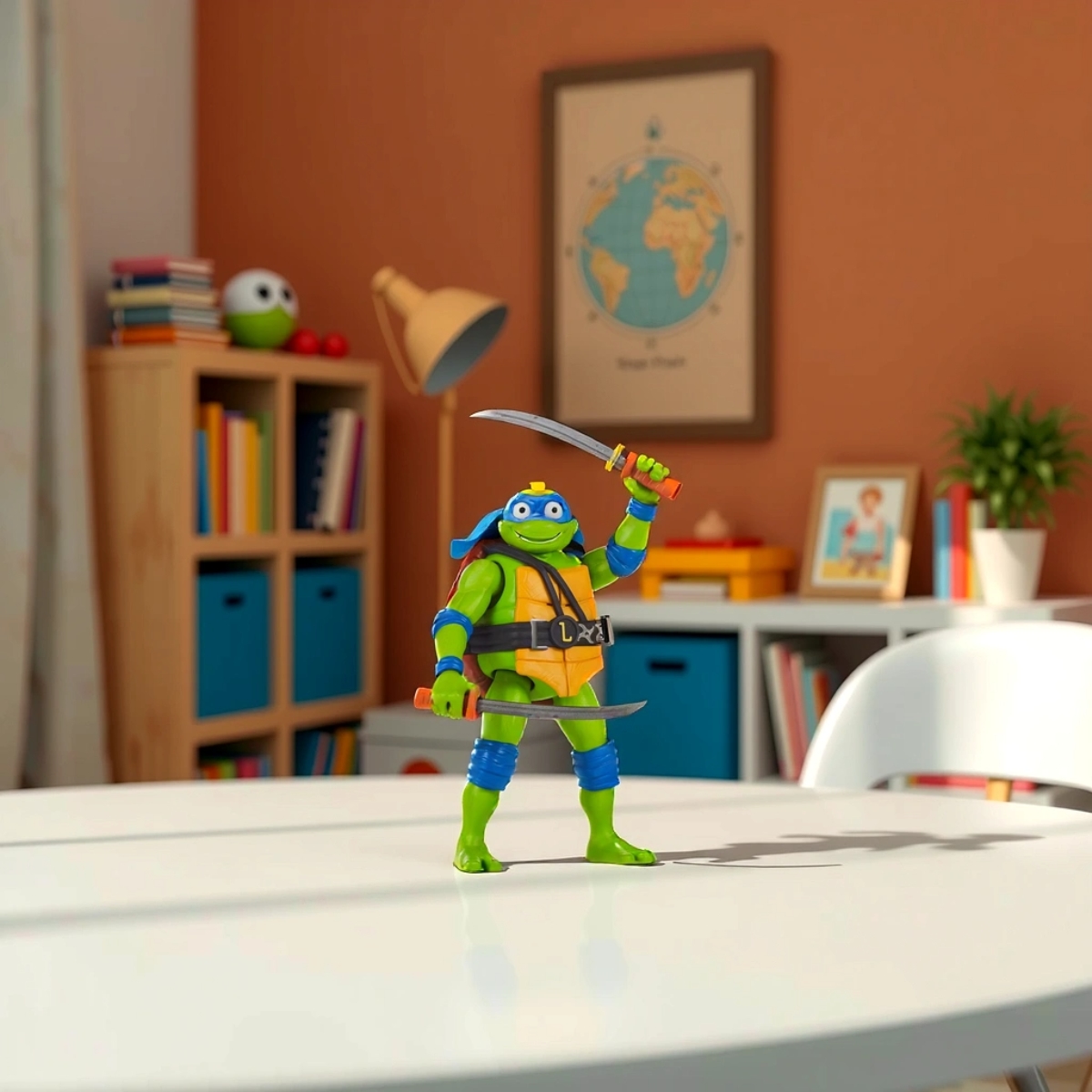 تي إم إن تي فيقر أكشن نينجا شوتس ليوناردو للجنسين، 5-7 سنوات