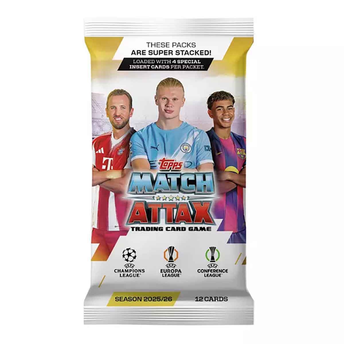 توبس ماتش أتاكس 2025/26 علبة باكيت فردية 32 قطعة – لعبة بطاقات